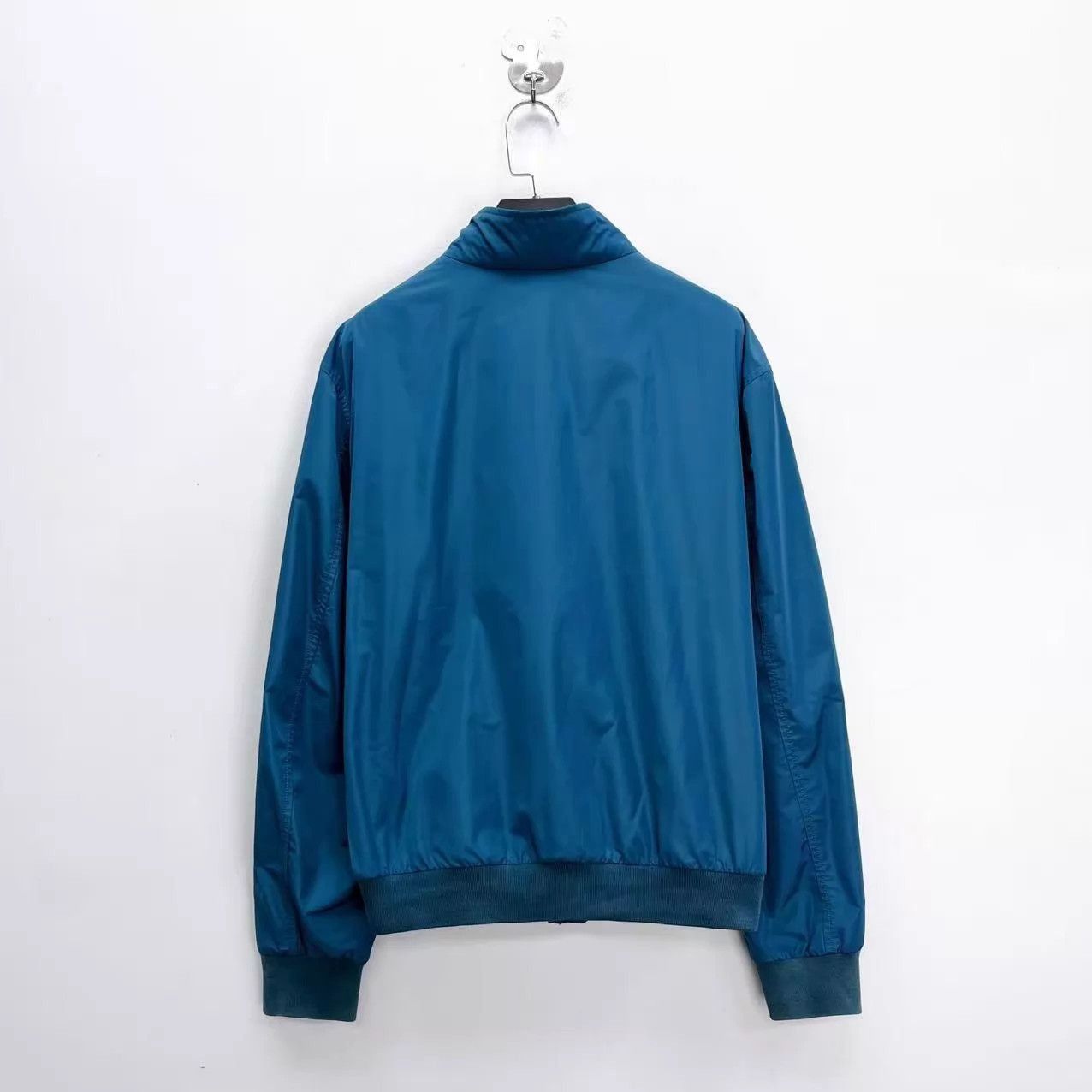 Burberry Blue Bomber Jacket with Zip Closure Size US L / EU 52-54 / 3 - 2 Thumbnail