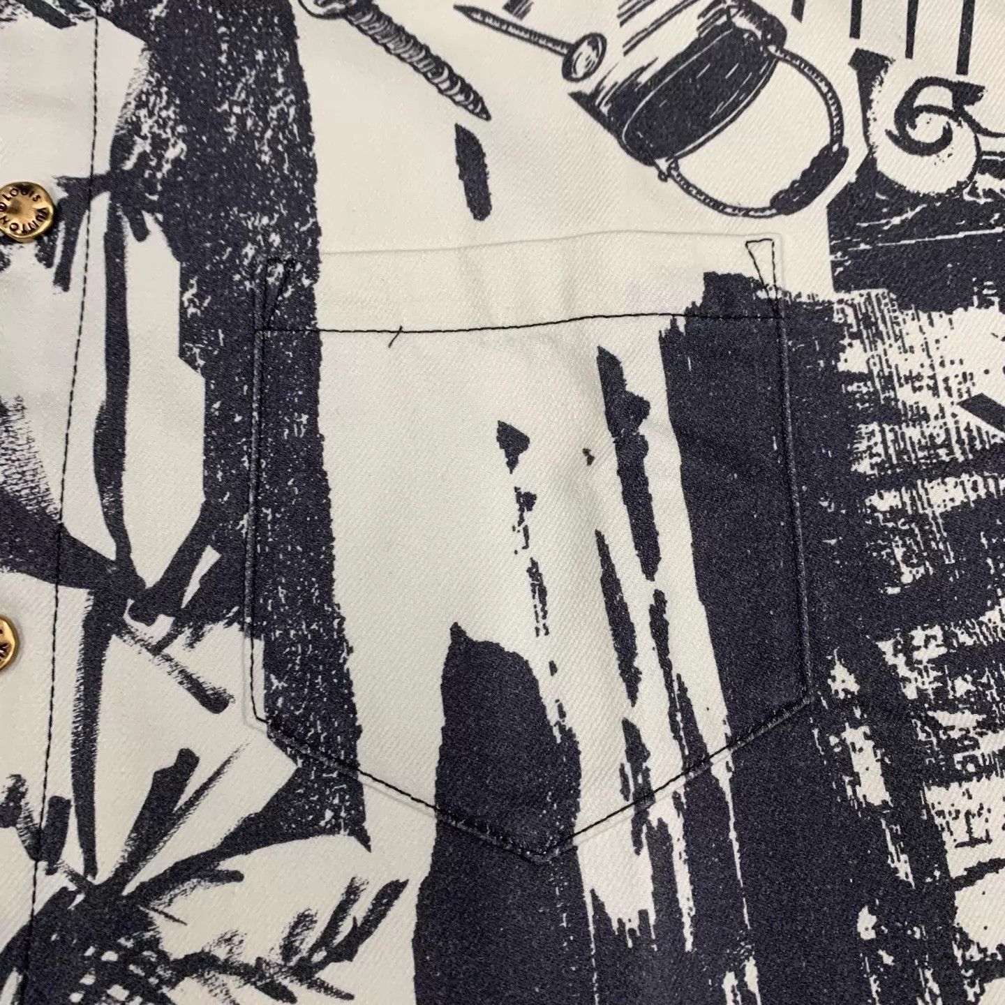 Louis Vuitton Multi-Print Short Sleeve Button-Up Shirt Size US XS / EU 42 / 0 - 8 Thumbnail