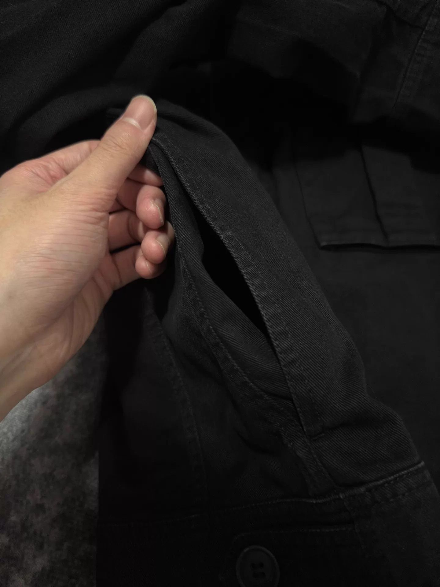 Saint Laurent Paris Black XL Utility Jacket with Front Pockets and Belt Size US XL / EU 56 / 4 - 6 Thumbnail