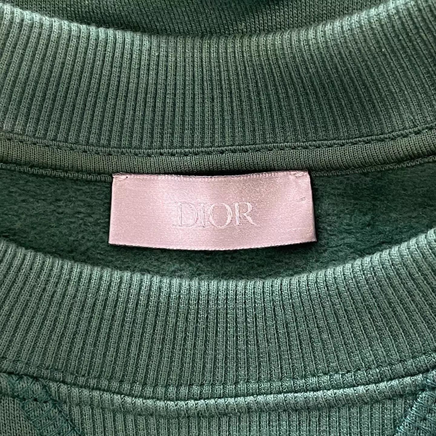Dior Green Embroidered Long Sleeve Sweatshirt Size US S / EU 44-46 / 1 - 5 Thumbnail