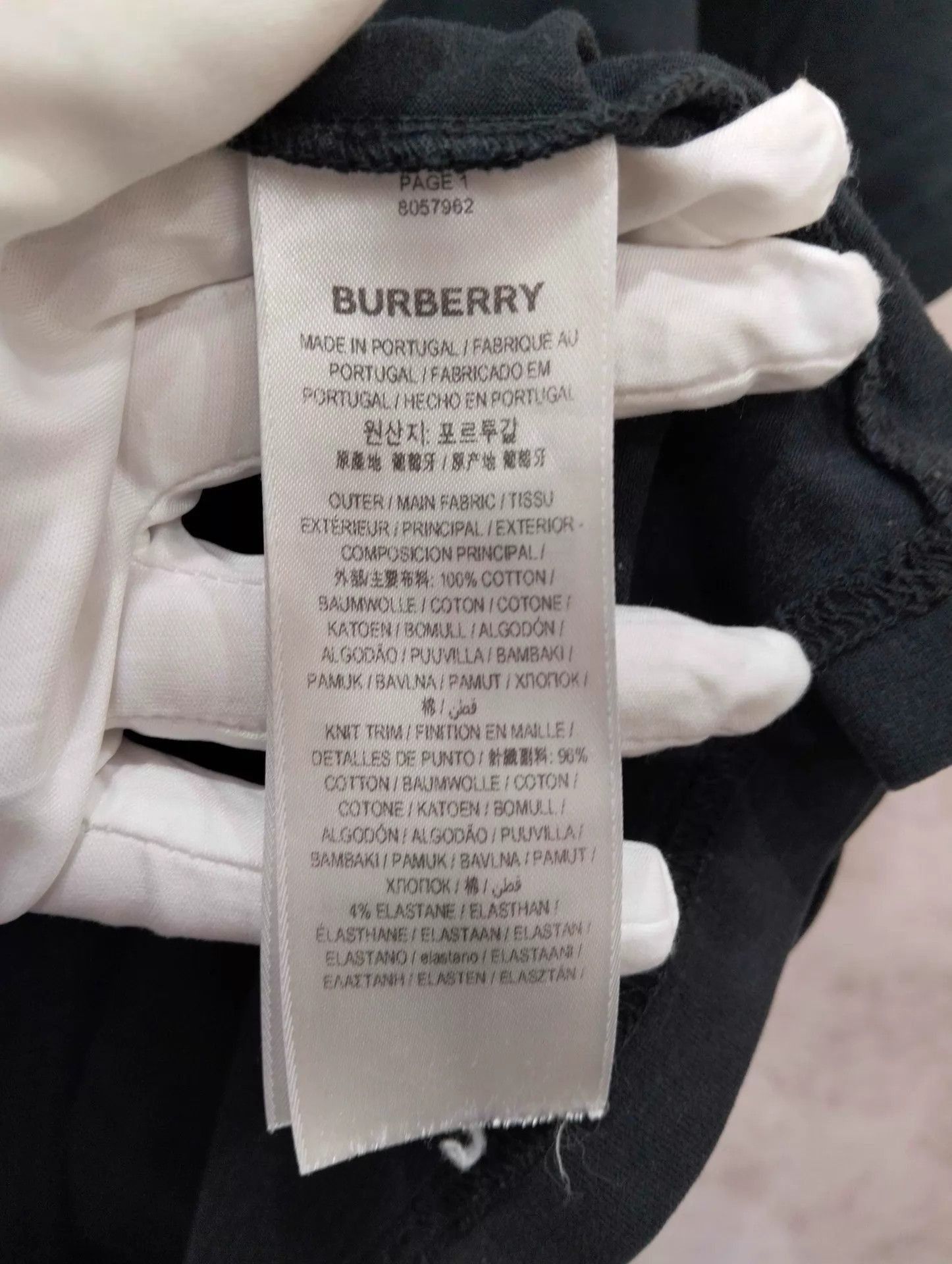Burberry Black Short Sleeve T-Shirt Size US M / EU 48-50 / 2 - 4 Thumbnail