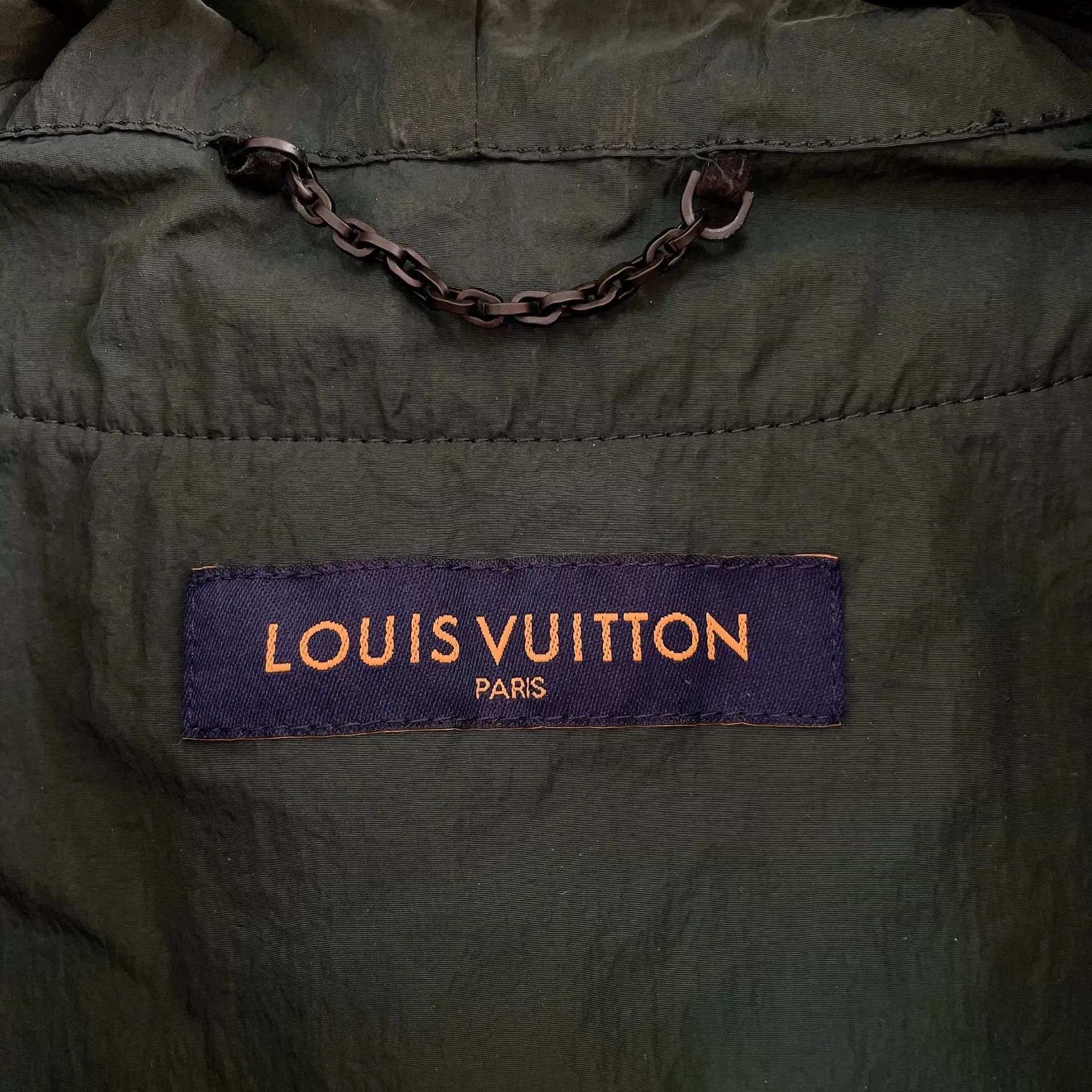 Louis Vuitton White Hooded Light Jacket with Graphic Print Size US L / EU 52-54 / 3 - 5 Thumbnail
