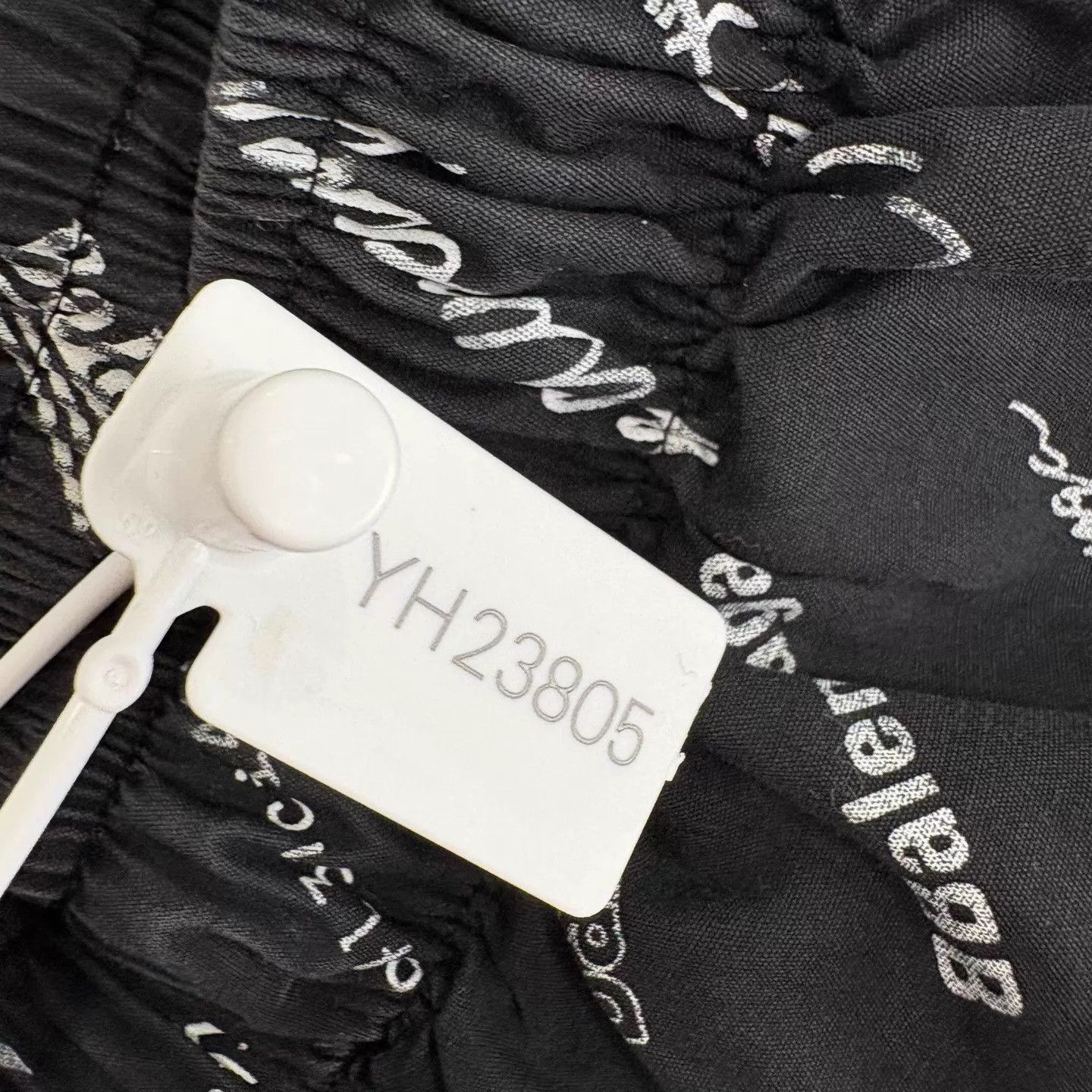 Balenciaga Black Printed Casual Shorts Size US 28 / EU 44 - 9 Thumbnail