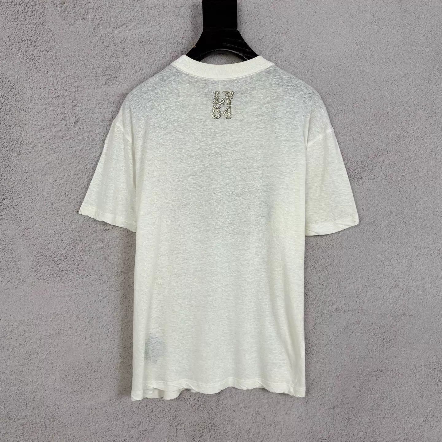 Louis Vuitton White Graphic Print Short Sleeve T-Shirt Size US M / EU 48-50 / 2 - 2 Thumbnail