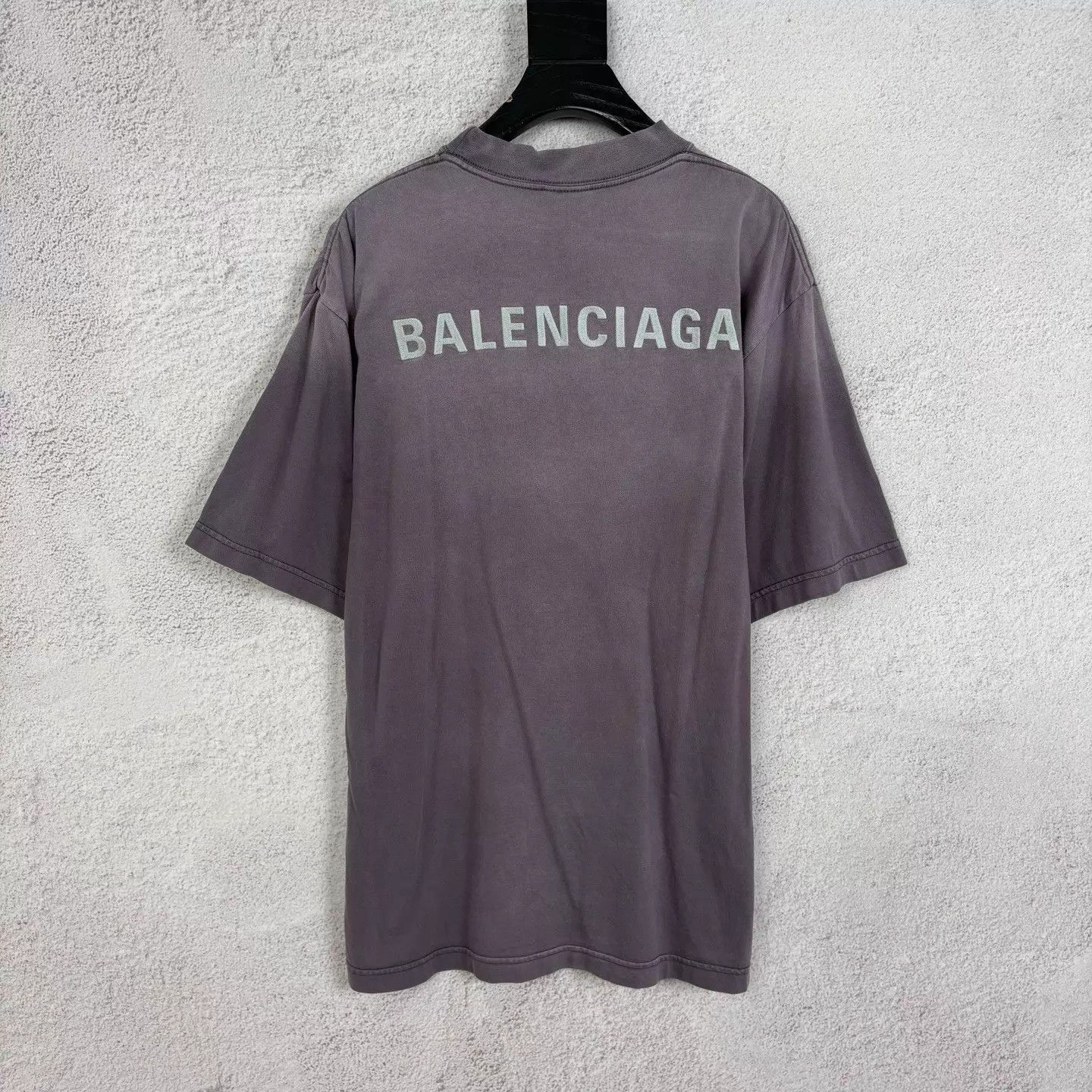 Balenciaga Gray Short-Sleeve Oversized T-Shirt Size US XS / EU 42 / 0 - 2 Thumbnail