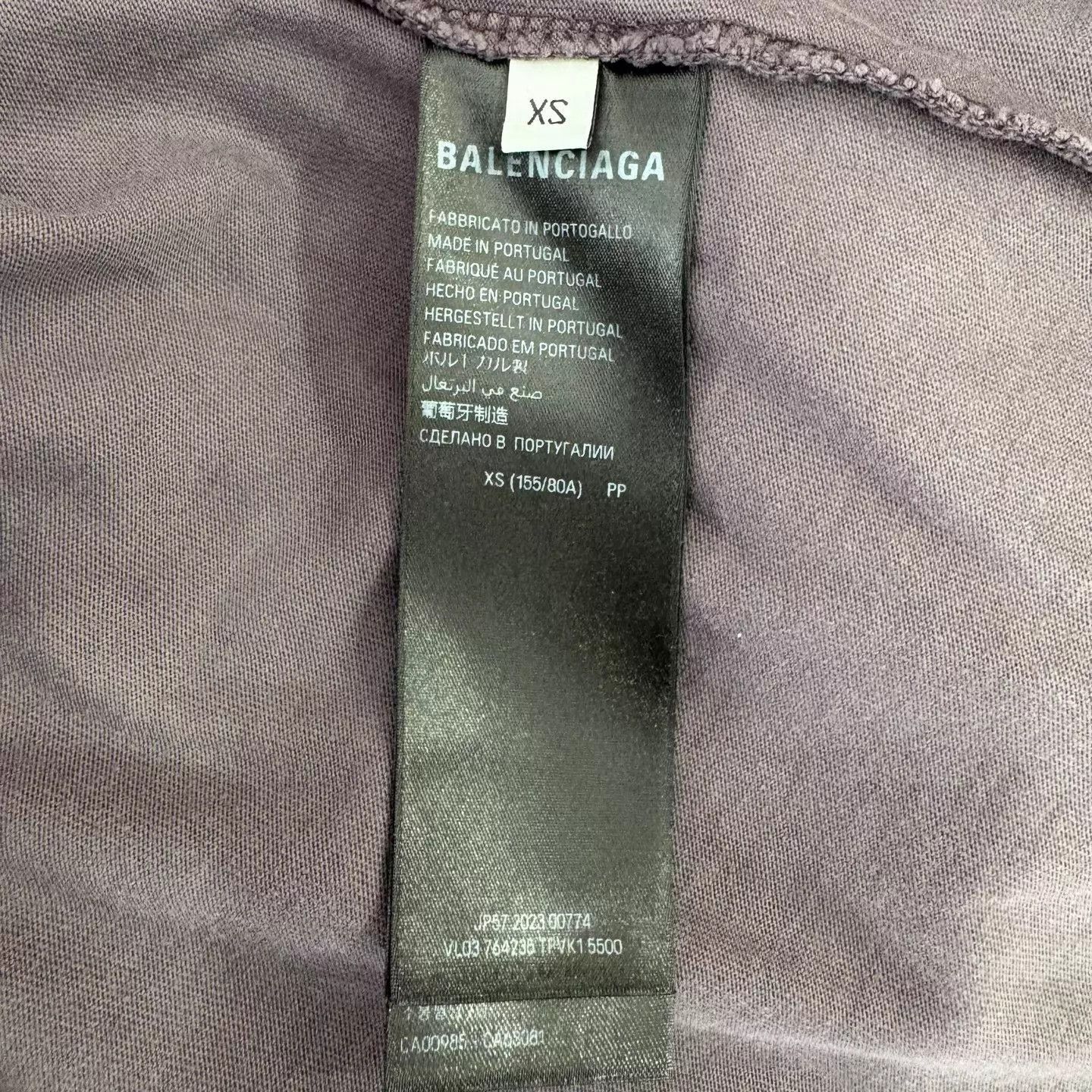 Balenciaga Gray Short-Sleeve Oversized T-Shirt Size US XS / EU 42 / 0 - 4 Thumbnail