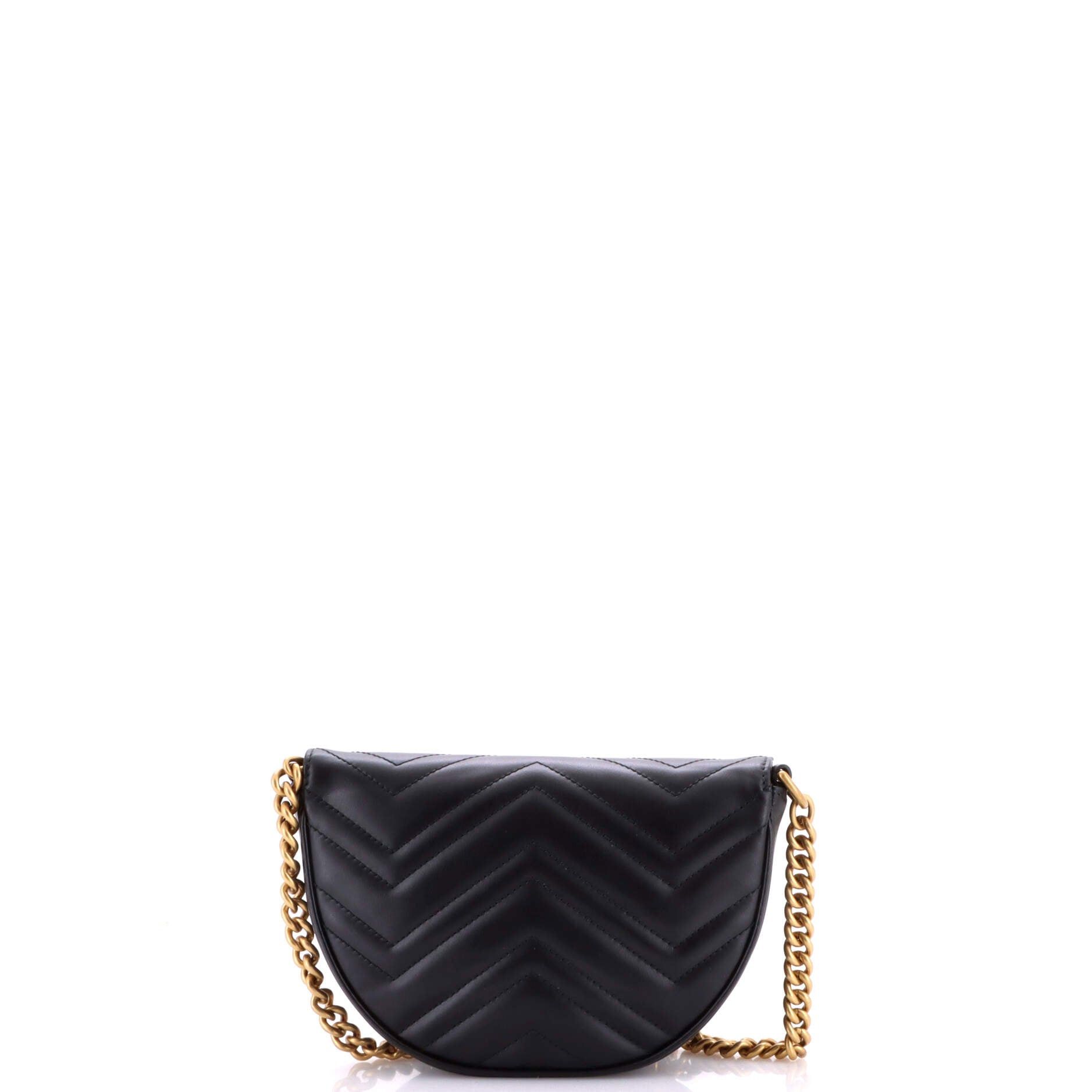 Gucci GG Marmont Half Moon Flap Crossbody Bag Size ONE SIZE - 3 Thumbnail