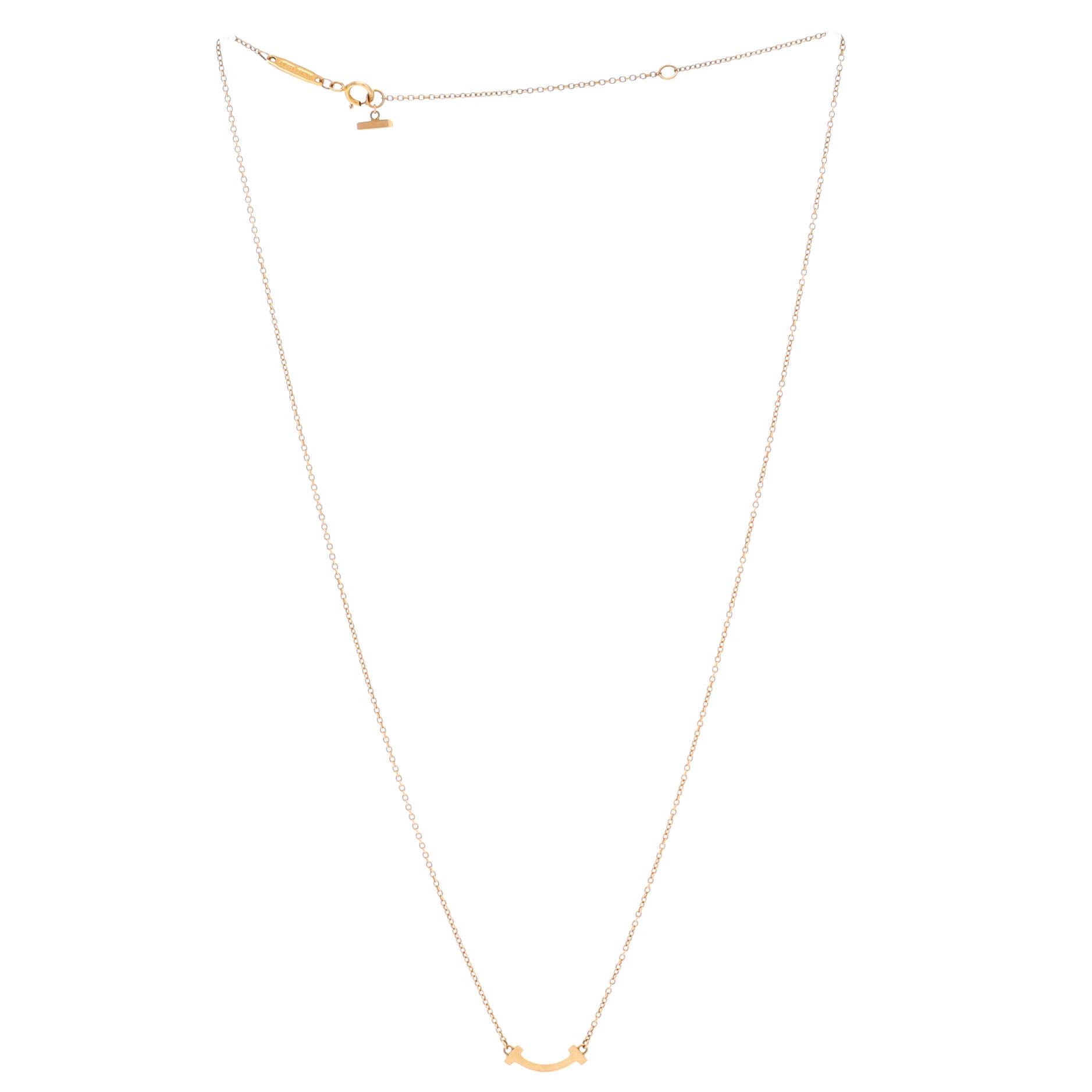 Tiffany & Co. T Smile Pendant Necklace Size ONE SIZE - 2 Thumbnail