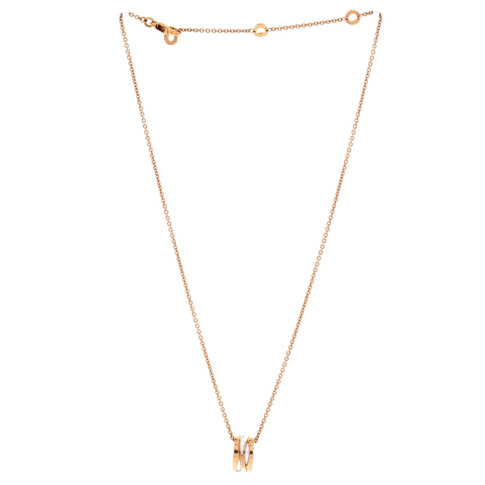 Bvlgari B.Zero1 Design Legend Zaha Hadid Pendant Necklace Size ONE SIZE - 3 Thumbnail