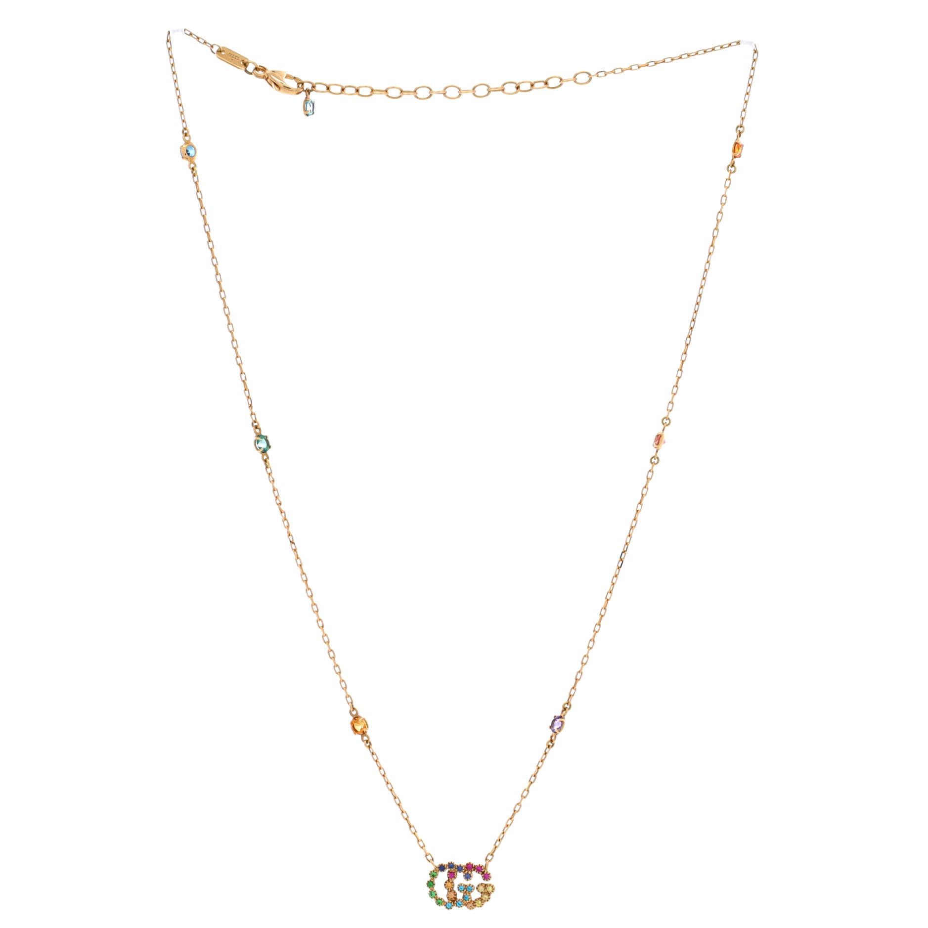 Gucci GG Running Station Necklace Size ONE SIZE - 2 Thumbnail