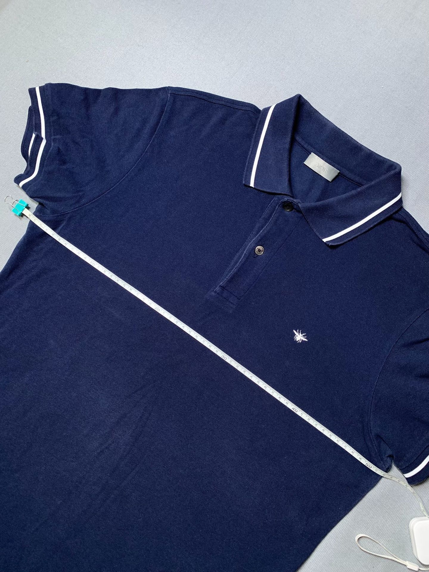 Dior Dior Classic Bee Embroidery Polo Shirt Size US L / EU 52-54 / 3 - 6 Thumbnail