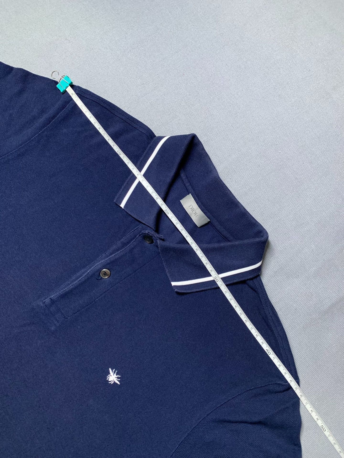 Dior Dior Classic Bee Embroidery Polo Shirt Size US L / EU 52-54 / 3 - 5 Thumbnail