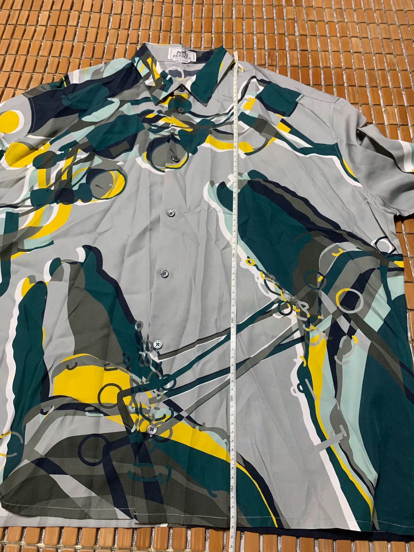 Hermes Hermes War Horse Print Silk Shirt Size US XS / EU 42 / 0 - 8 Thumbnail