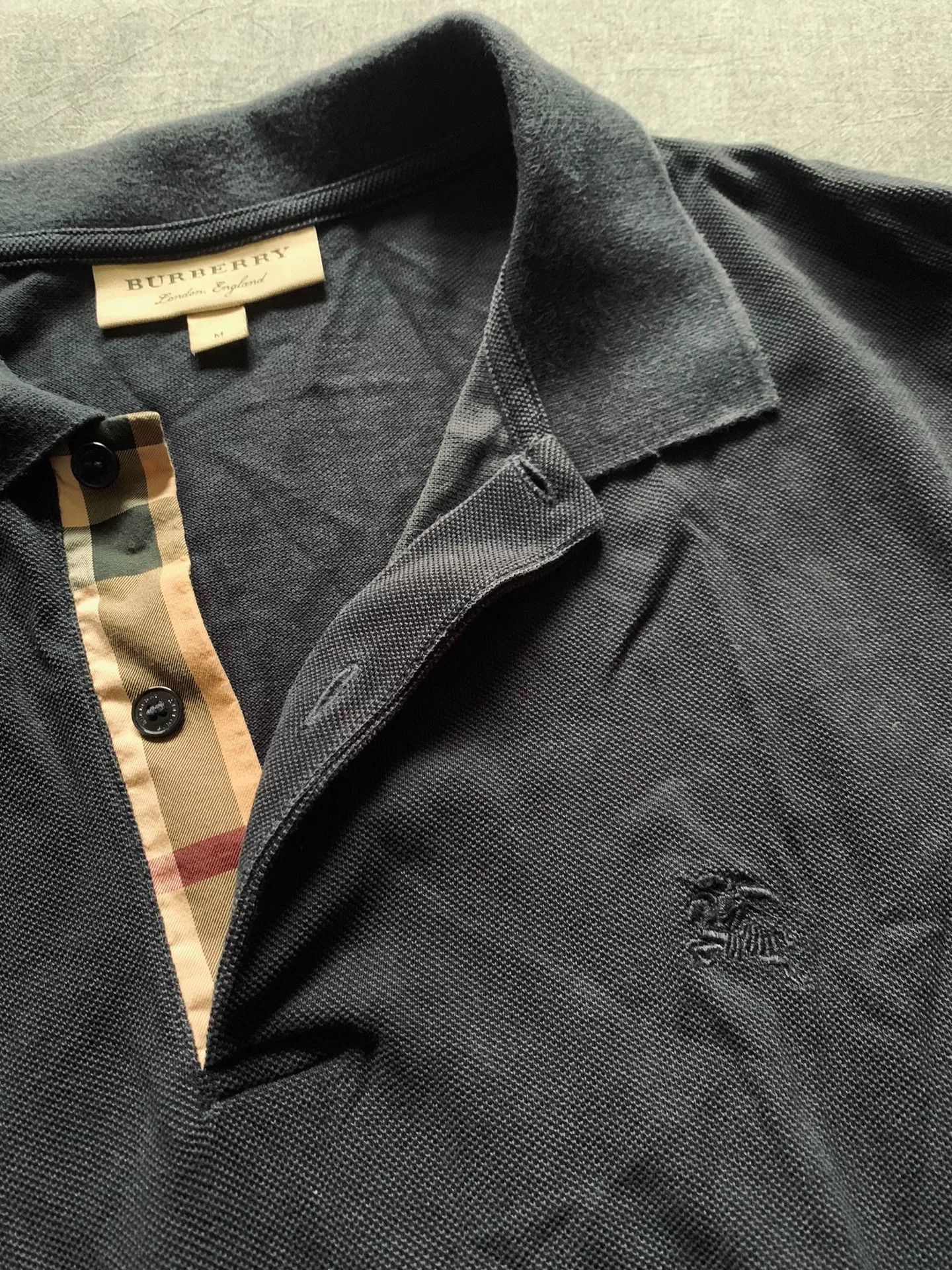 Burberry Burberry War Horse Embroidery Navy Polo Size US M / EU 48-50 / 2 - 4 Thumbnail