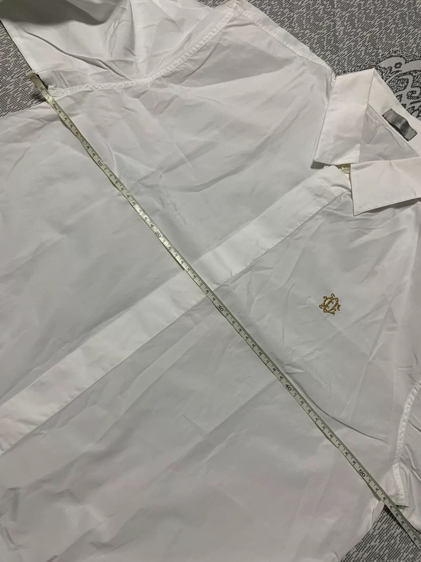 Dior Dior Gold Thread CD Embroidered Shirt Size US L / EU 52-54 / 3 - 5 Thumbnail