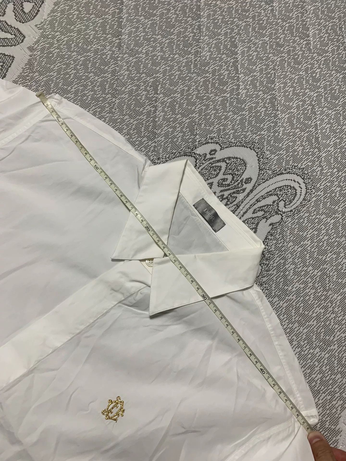 Dior Dior Gold Thread CD Embroidered Shirt Size US L / EU 52-54 / 3 - 6 Thumbnail