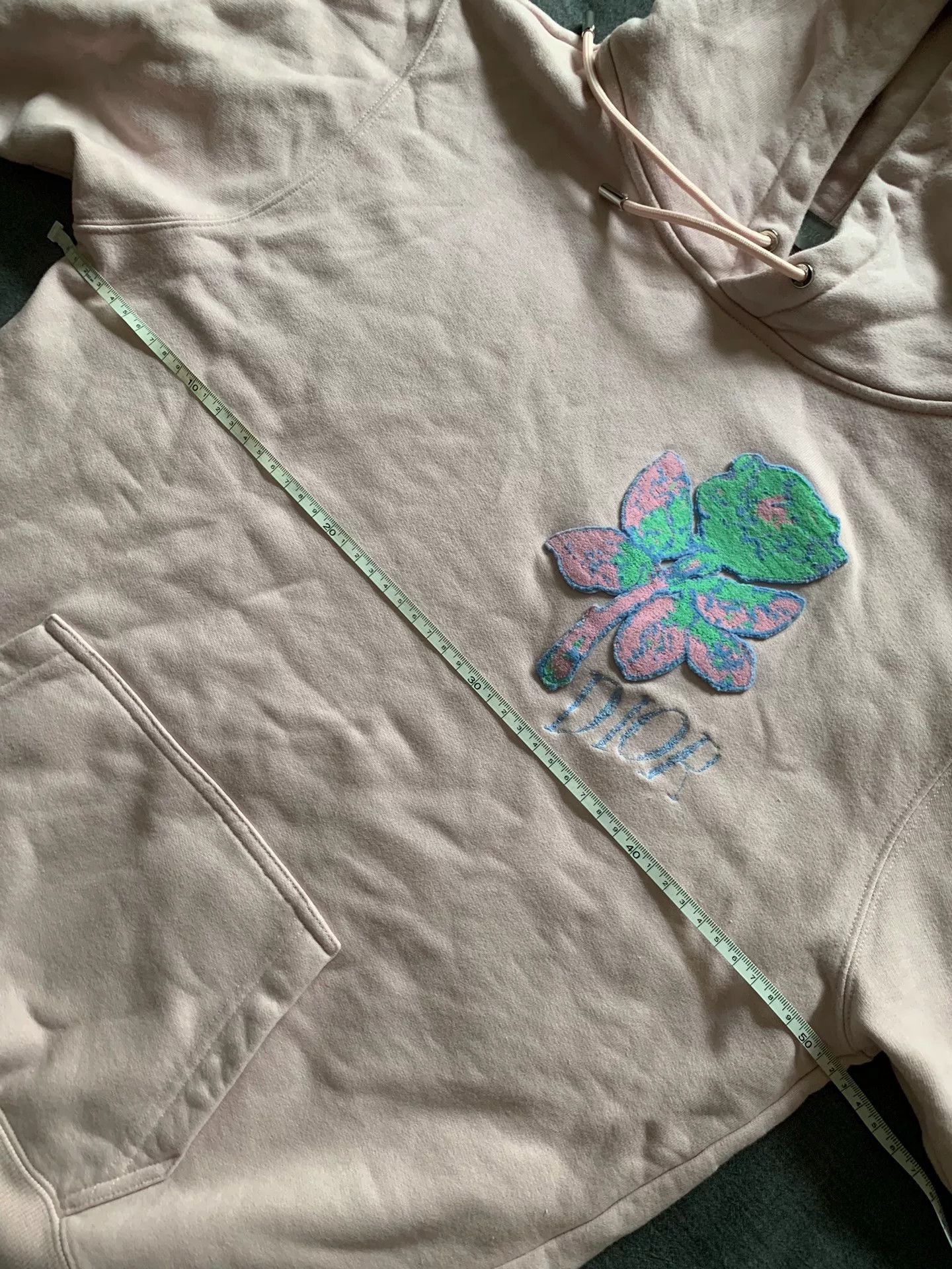 Dior Dior Rose Embroidery Pink Hoodie Size XS / US 0-2 / IT 36-38 - 5 Thumbnail