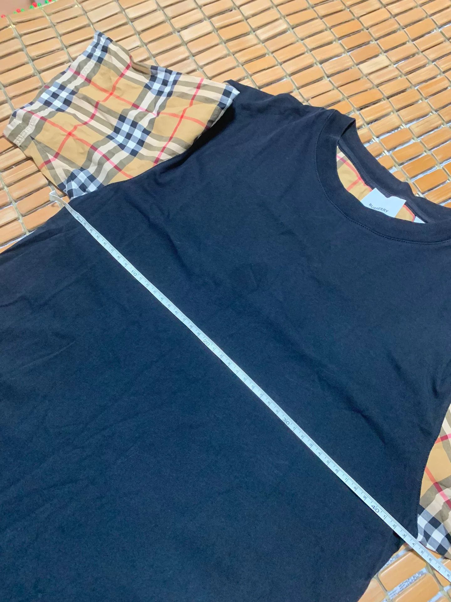 Burberry Burberry Classic Check Panel Short Sleeve Size XS / US 0-2 / IT 36-38 - 5 Thumbnail