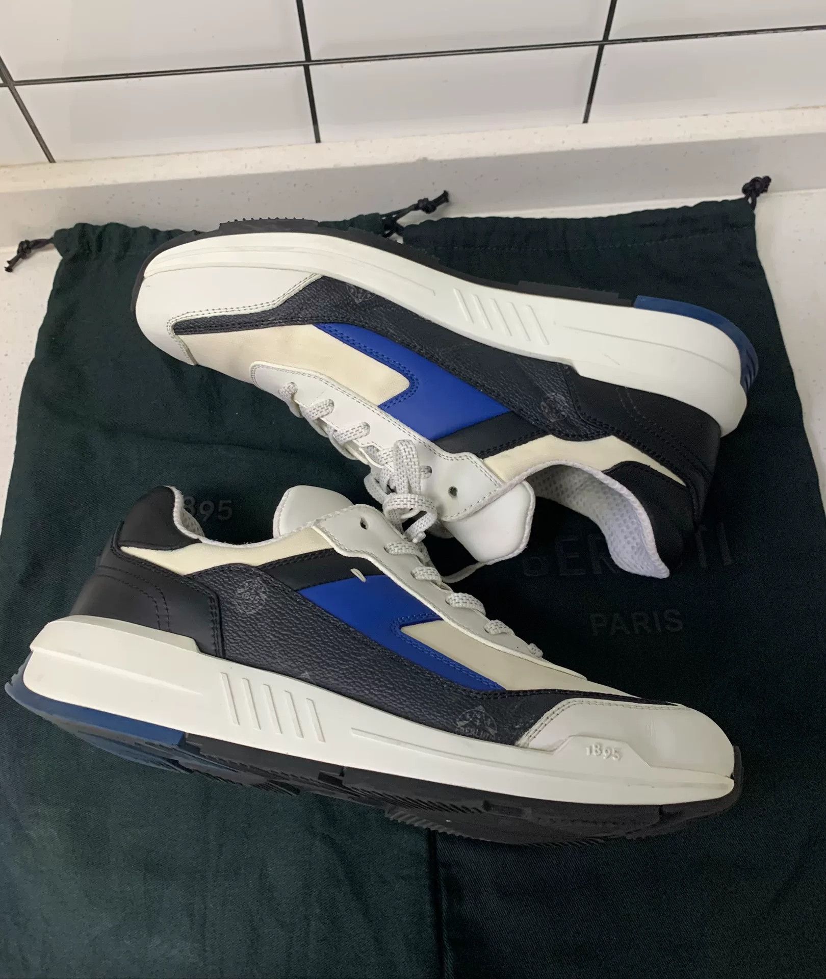 Berluti Berluti Fast Track Leather Patchwork Sneakers Size US 7 / EU 40 - 3 Thumbnail