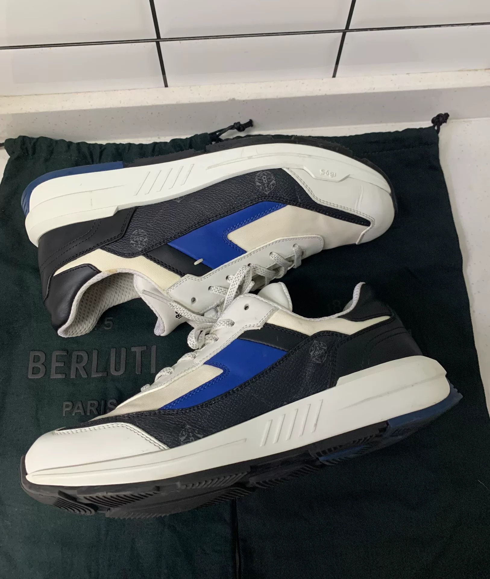 Berluti Berluti Fast Track Leather Patchwork Sneakers Size US 7 / EU 40 - 4 Thumbnail