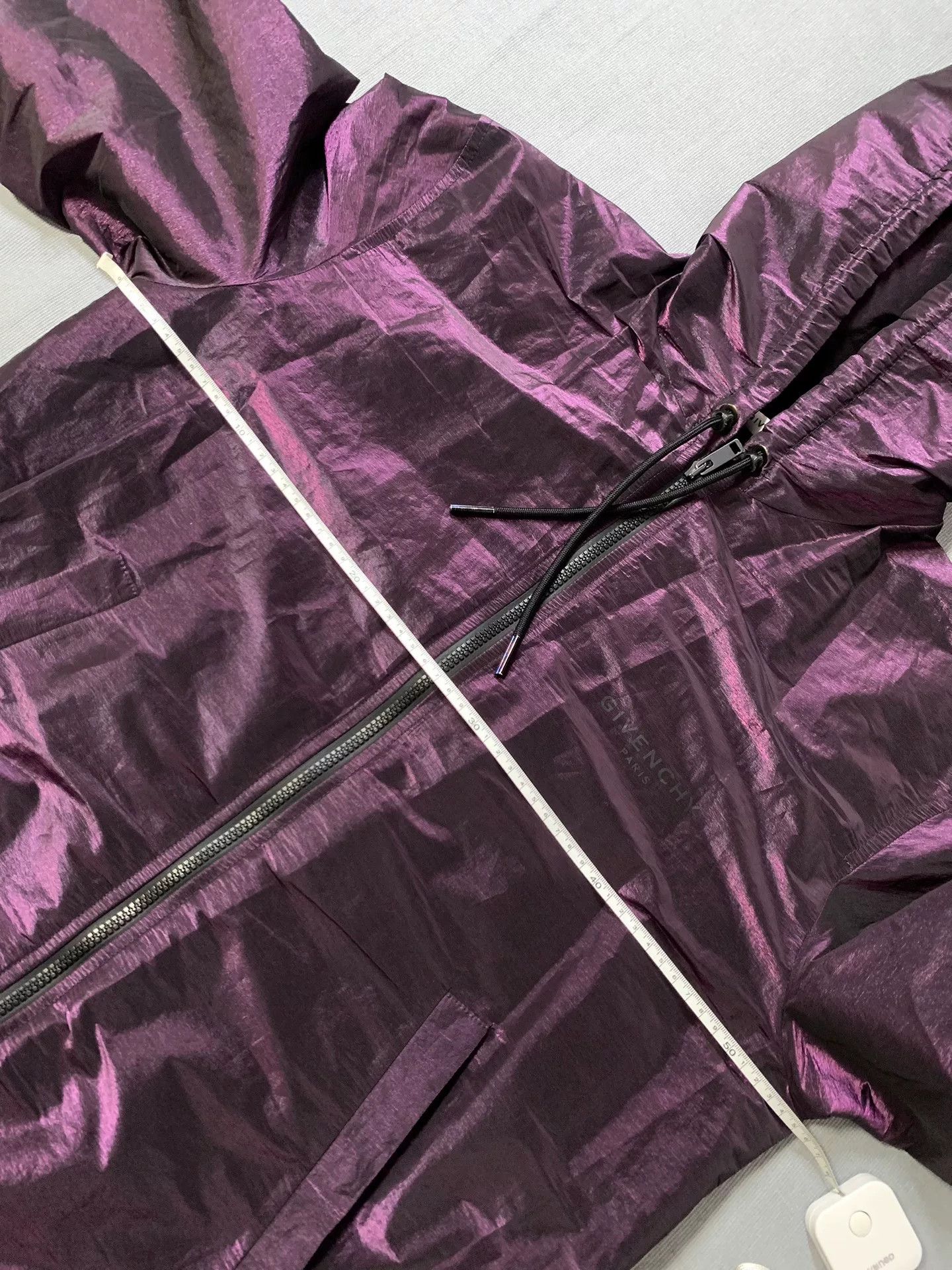 Givenchy Givenchy Purple Metallic Reflective Hooded Jacket Size US S / EU 44-46 / 1 - 8 Thumbnail