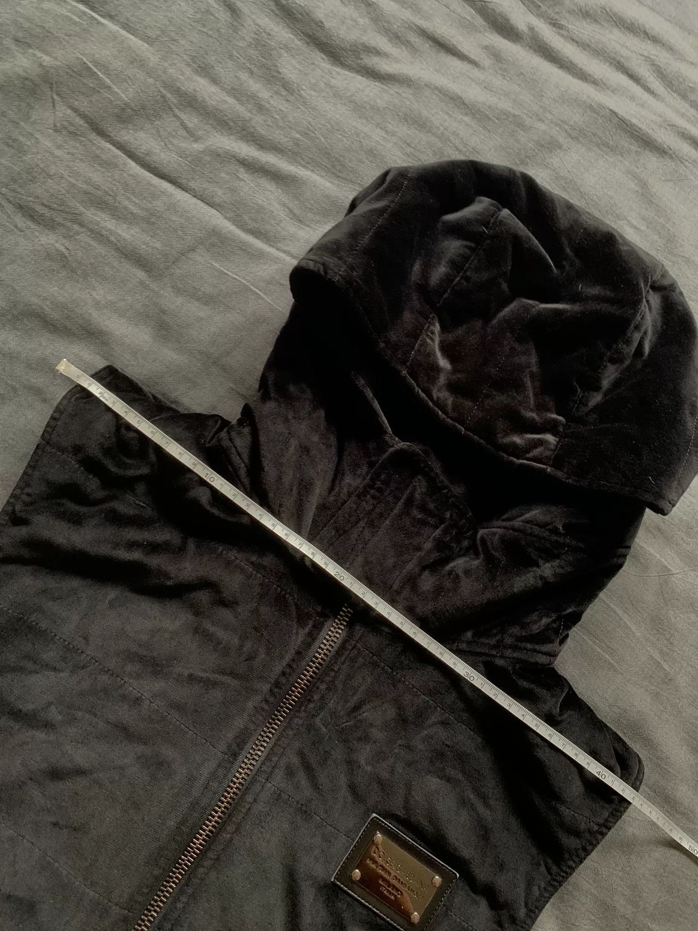 Dolce & Gabbana Dolce & Gabbana Velvet Hooded Vest Size US M / EU 48-50 / 2 - 7 Thumbnail