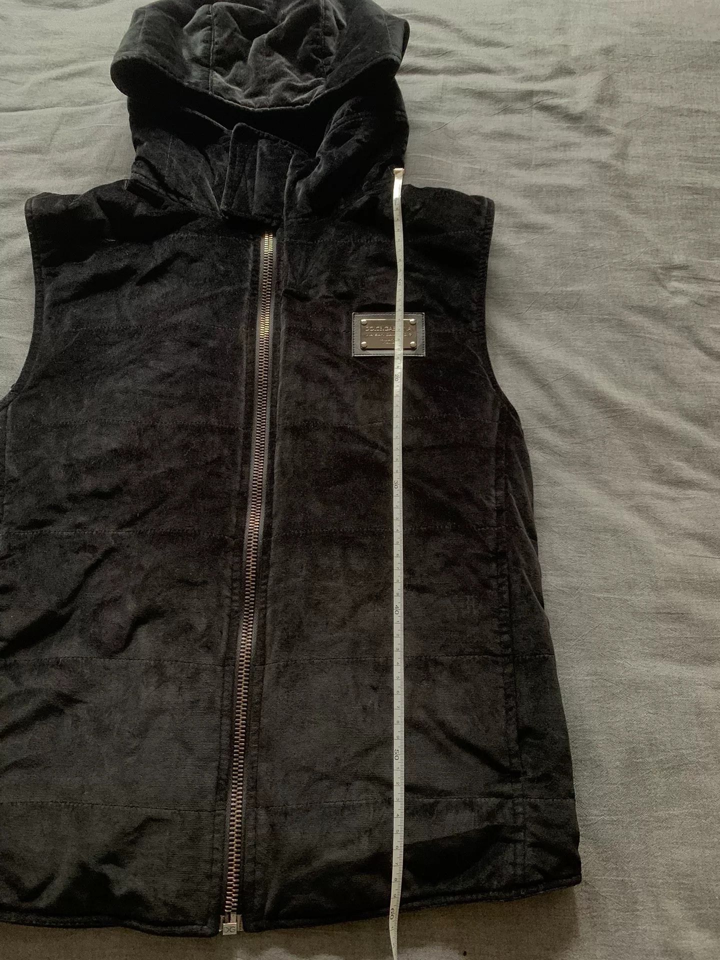 Dolce & Gabbana Dolce & Gabbana Velvet Hooded Vest Size US M / EU 48-50 / 2 - 9 Thumbnail