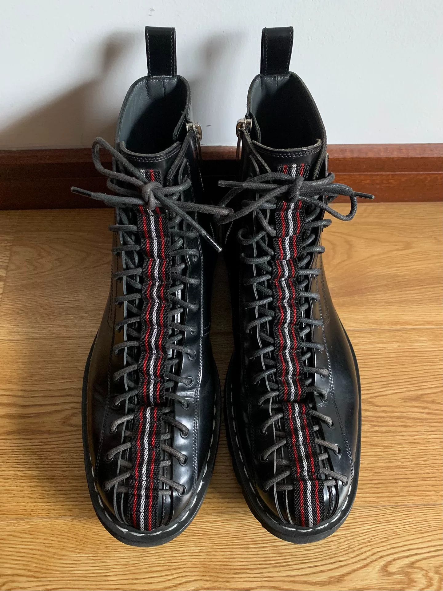 Dior Dior Homme KVA Striped Leather Boots Size US 9 / EU 42 - 3 Thumbnail
