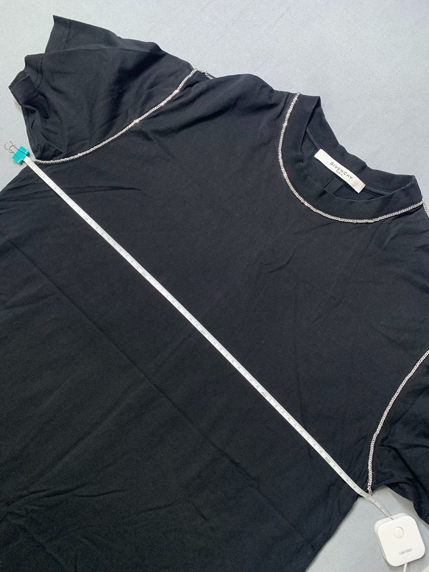 Givenchy Givenchy Silver Chain Short Sleeve Top Size XS / US 0-2 / IT 36-38 - 6 Thumbnail