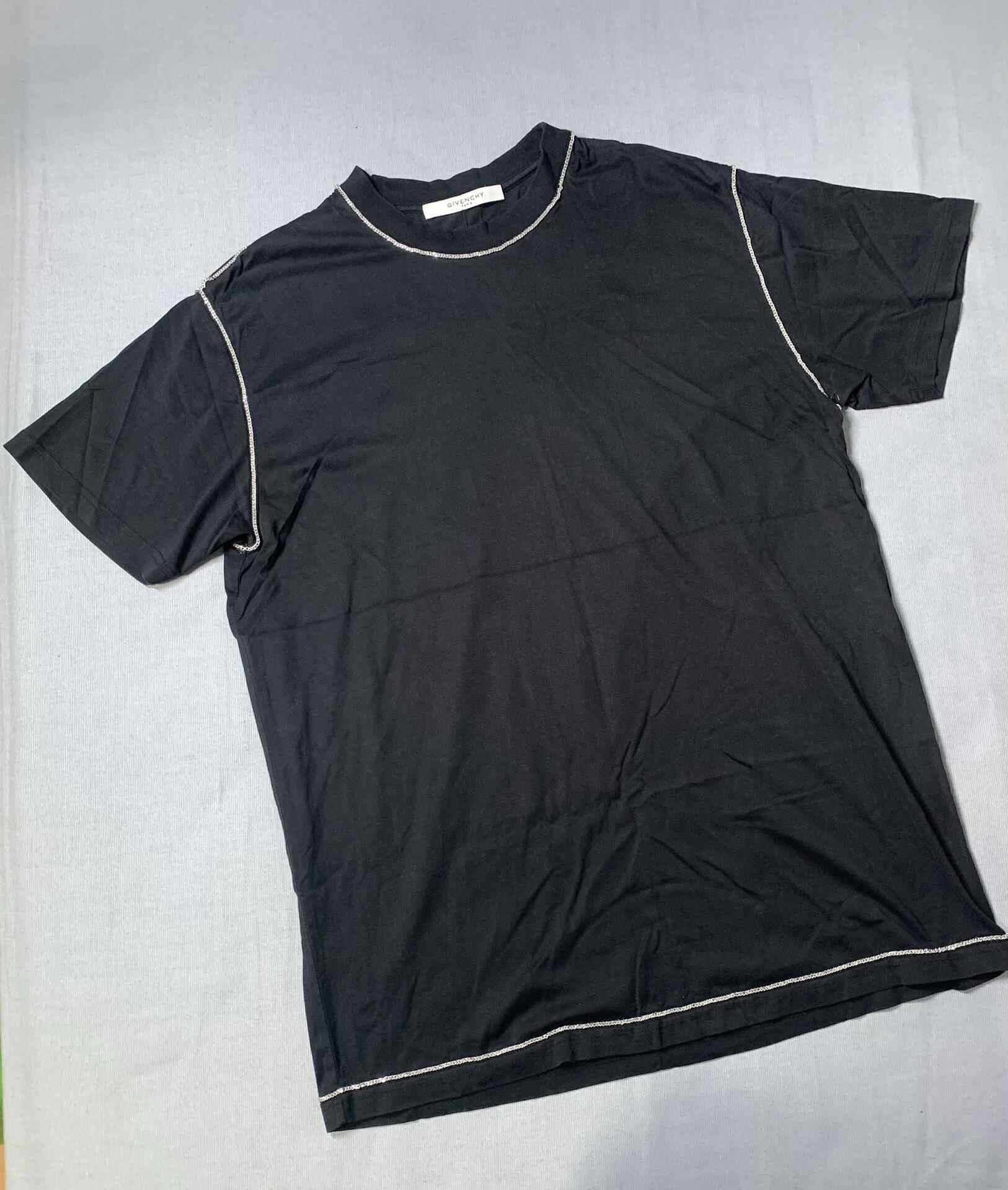 Givenchy Givenchy Silver Chain Short Sleeve Top Size XS / US 0-2 / IT 36-38 - 2 Thumbnail
