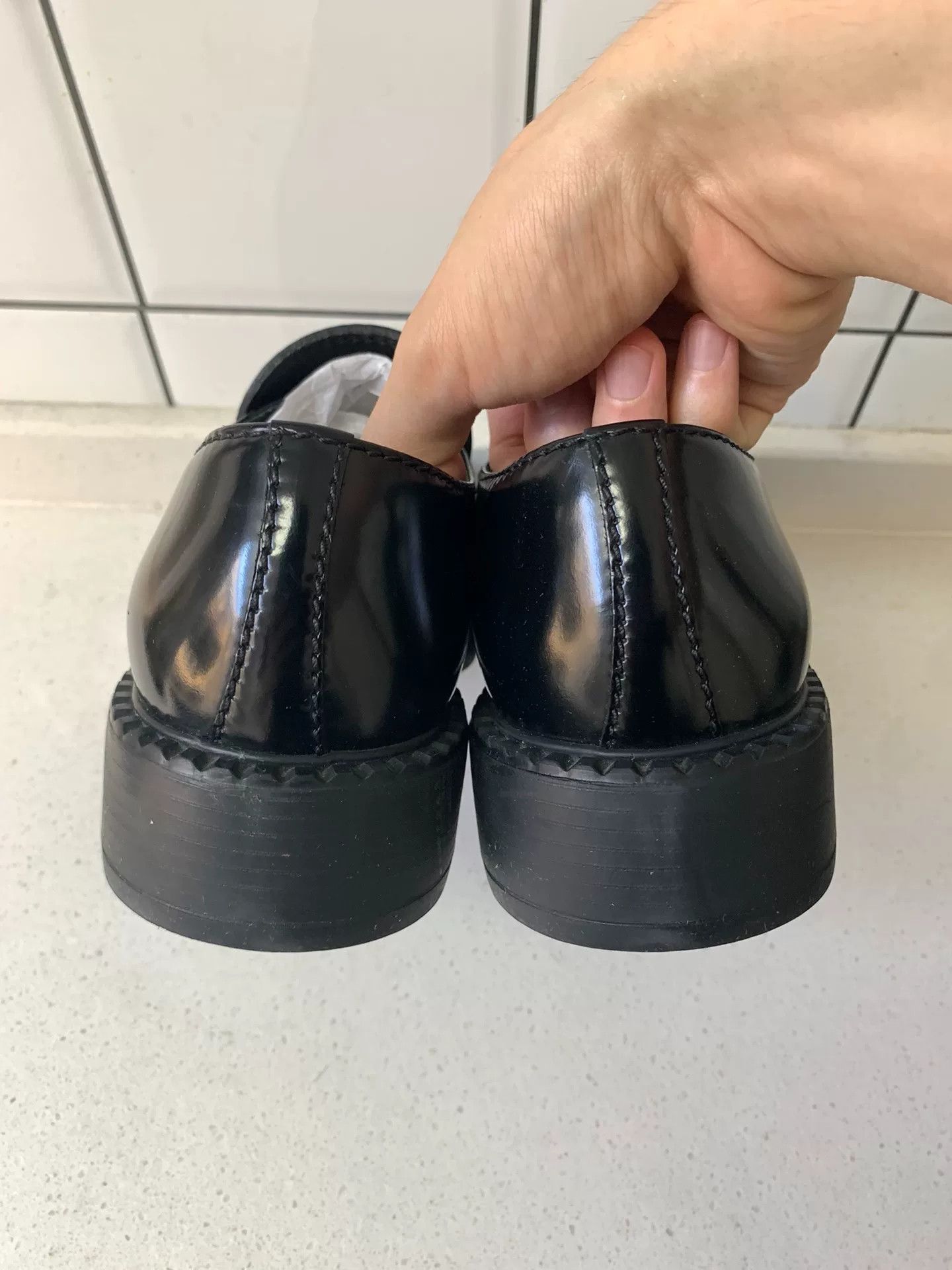 Prada Prada Metal Triangle Logo Loafers Size US 6 / EU 39 - 5 Thumbnail