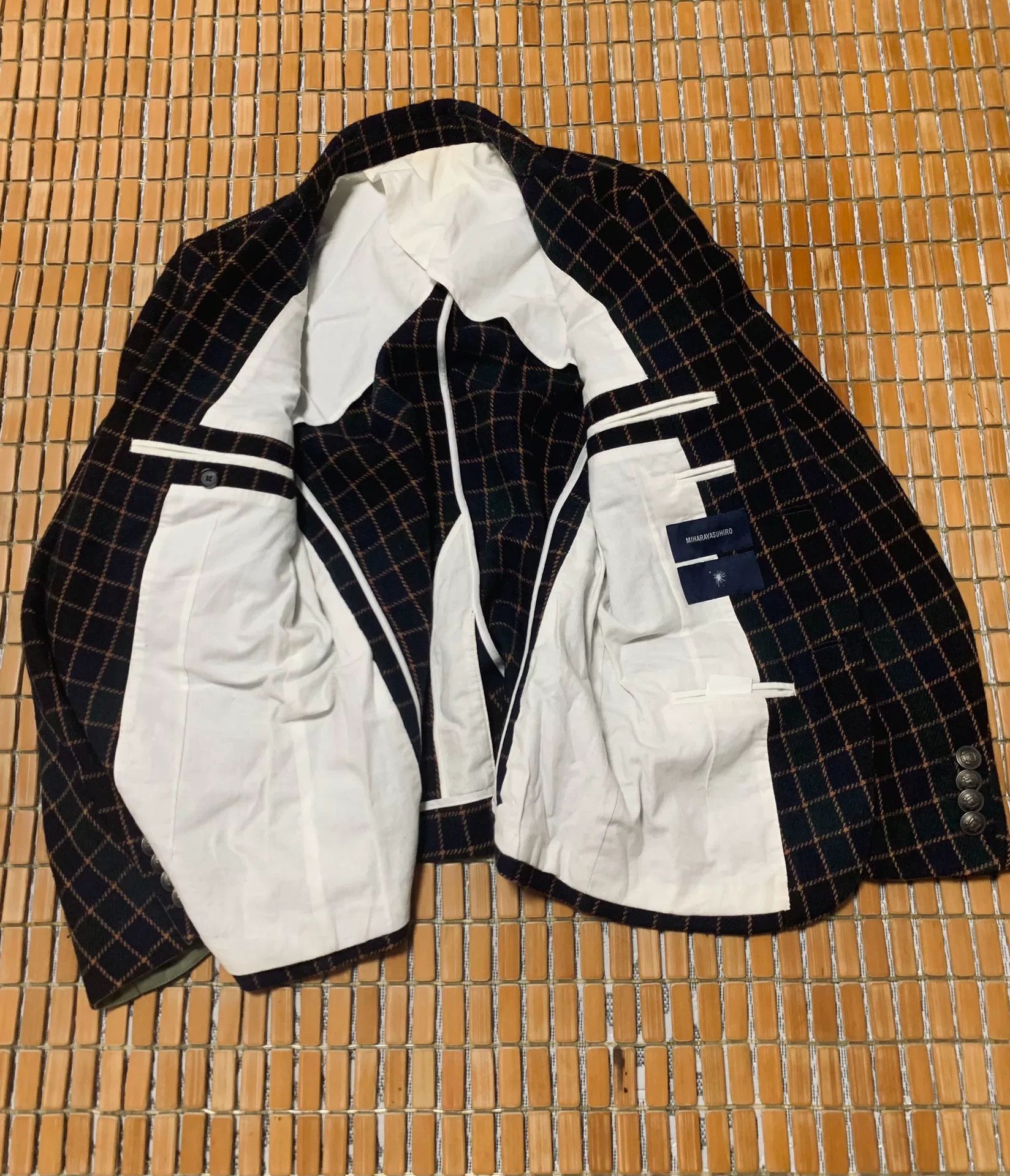 Maison MIHARA YASUHIRO Miharayasuhiro Plaid Wool Blend Blazer Size US M / EU 48-50 / 2 - 4 Thumbnail