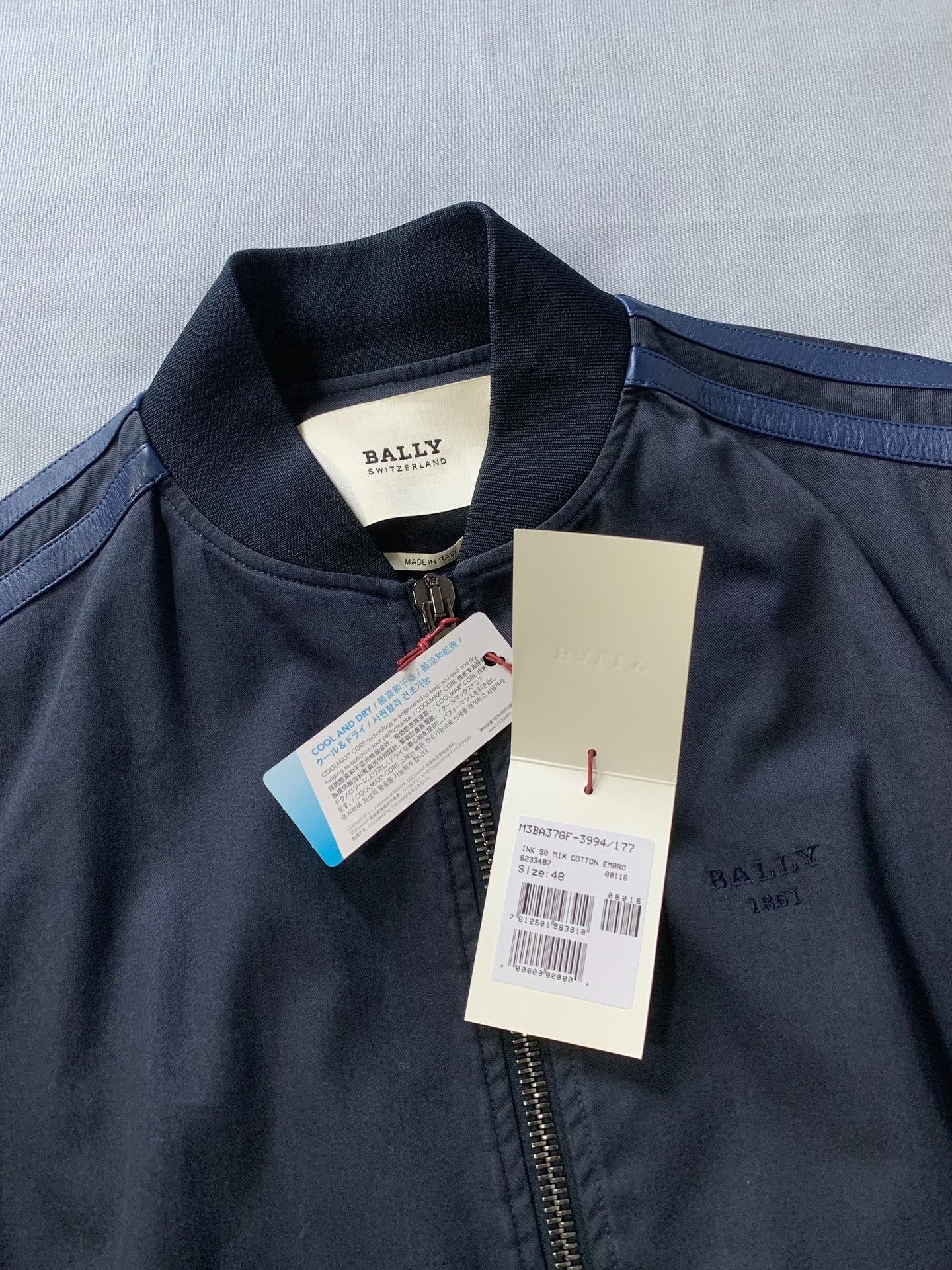Bally BALLY Dark Blue Coach Jacket Size US M / EU 48-50 / 2 - 3 Thumbnail