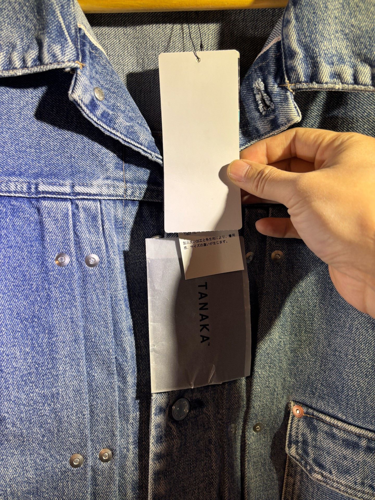 TANAKA Tanaka Type-1 Silhouette Denim Jacket Size US L / EU 52-54 / 3 - 8 Thumbnail