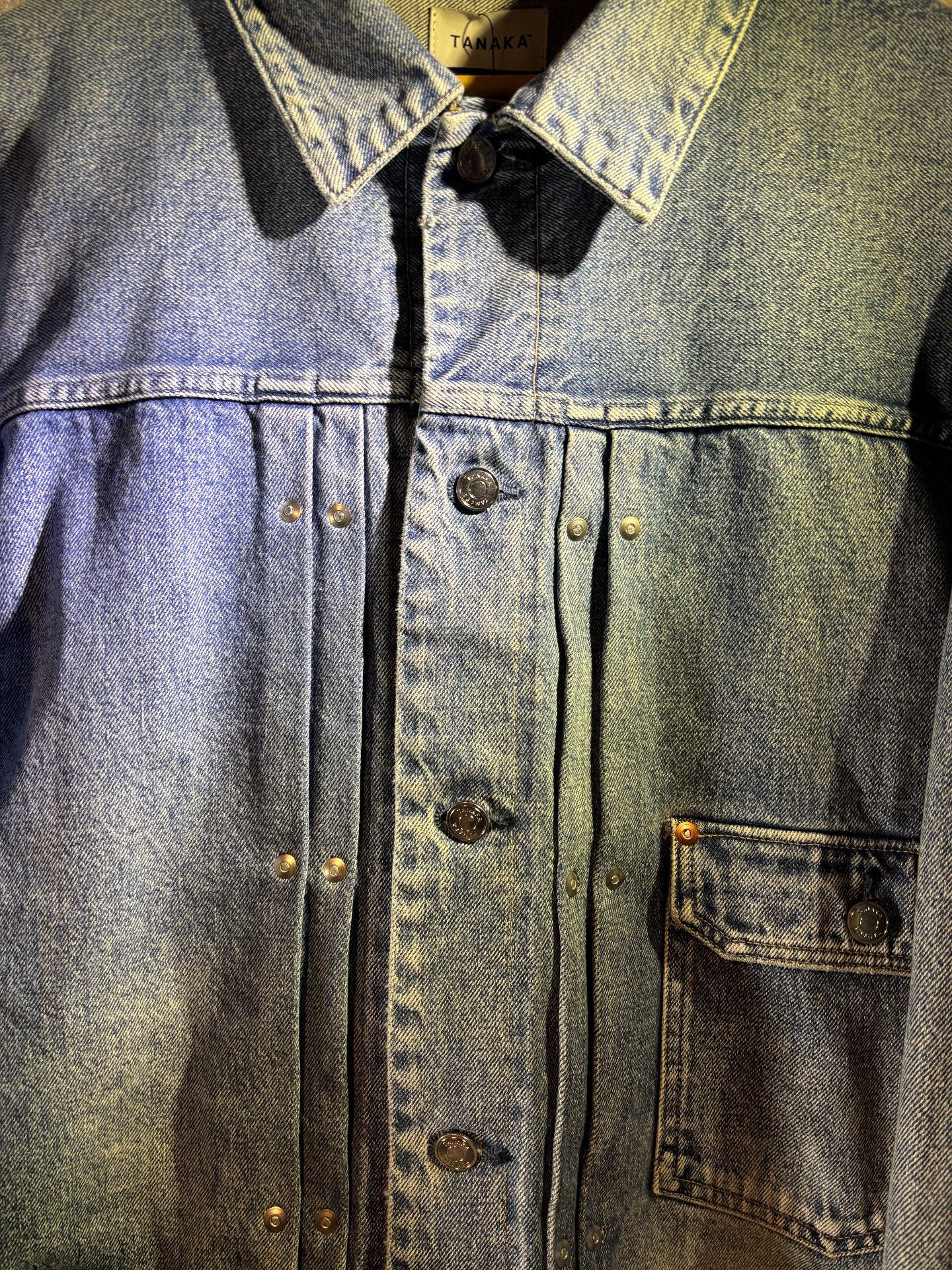 TANAKA Tanaka Type-1 Silhouette Denim Jacket Size US L / EU 52-54 / 3 - 3 Thumbnail