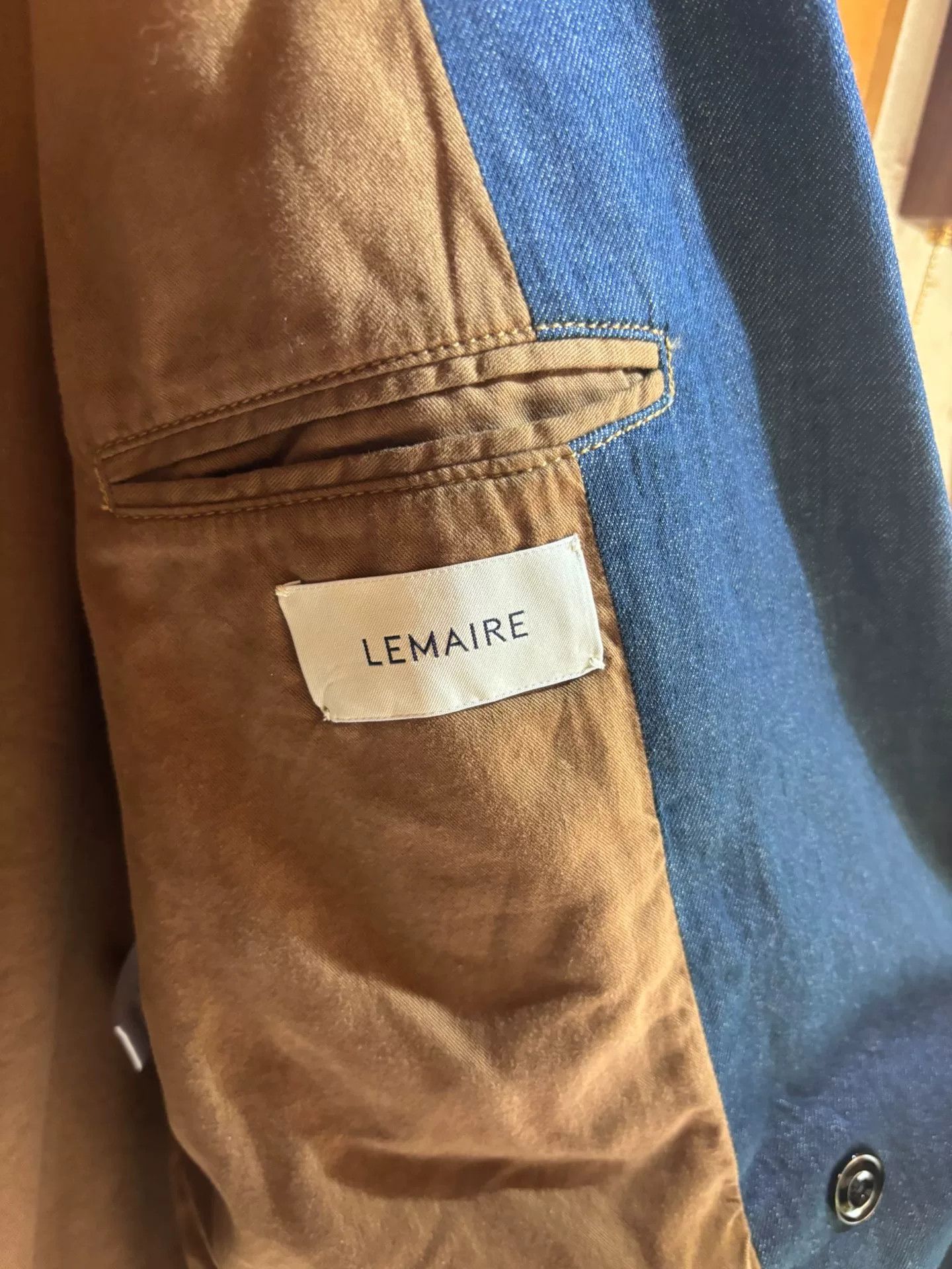 Lemaire Lemaire Padded Shoulder Denim Blazer Size US M / EU 48-50 / 2 - 7 Thumbnail