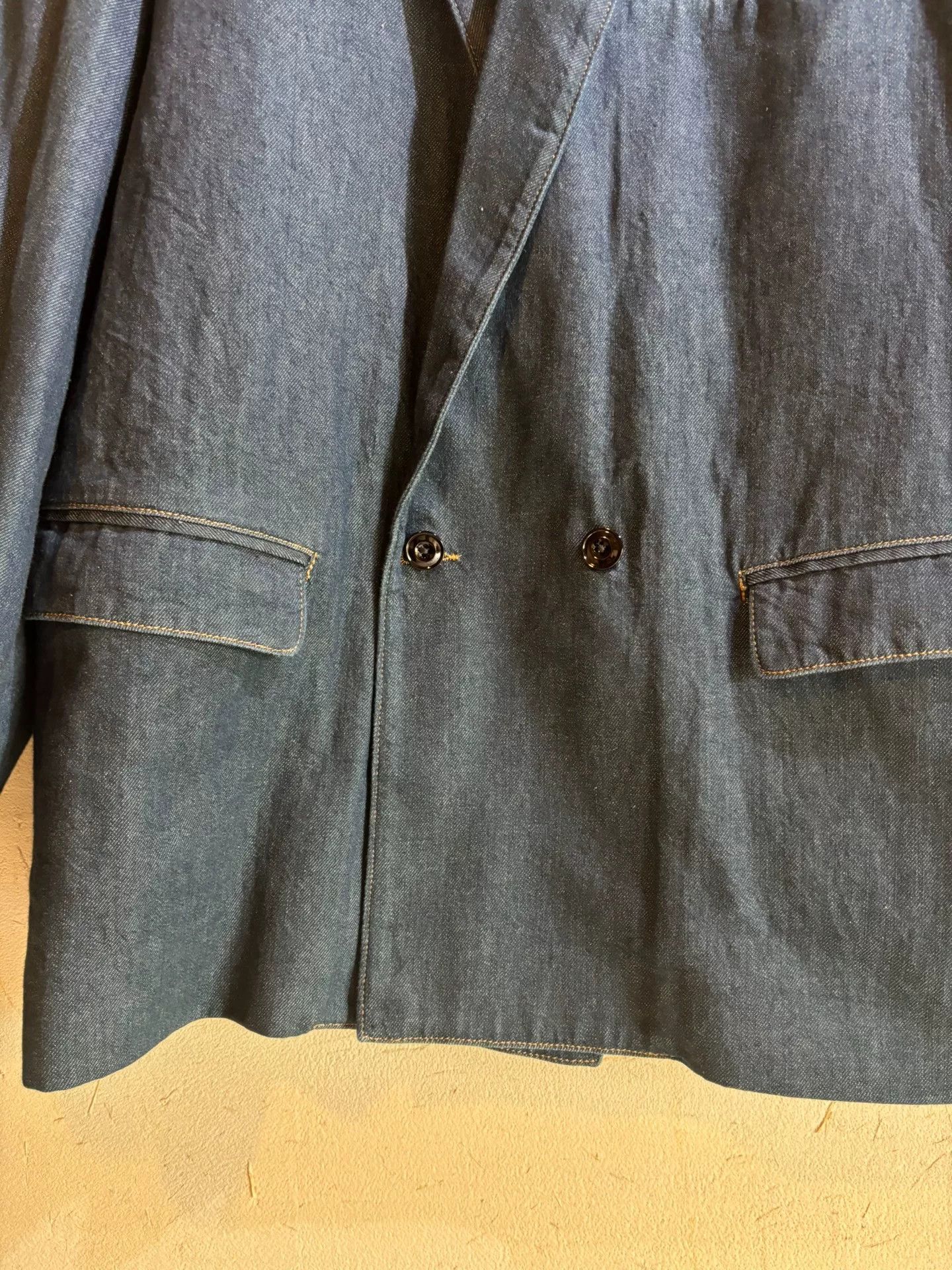 Lemaire Lemaire Padded Shoulder Denim Blazer Size US M / EU 48-50 / 2 - 4 Thumbnail