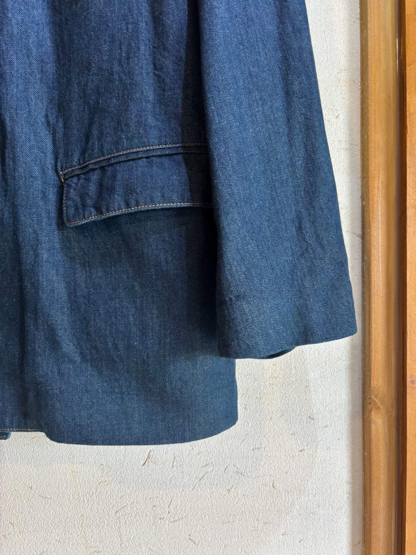 Lemaire Lemaire Padded Shoulder Denim Blazer Size US M / EU 48-50 / 2 - 5 Thumbnail
