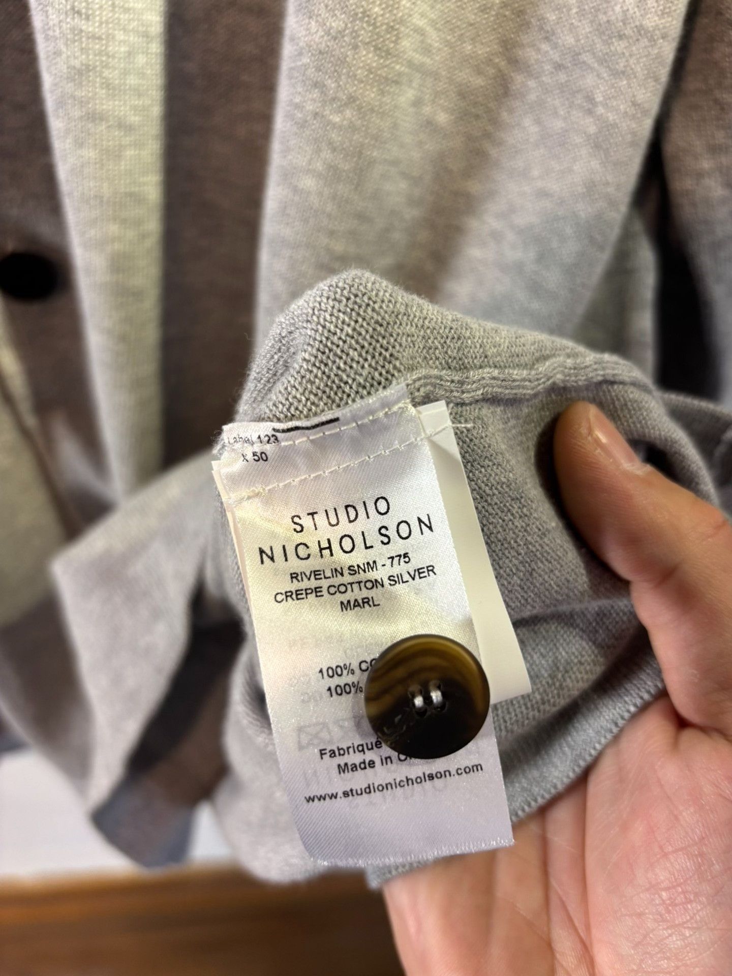Studio Nicholson Studio Nicholson Oversized Lapel Cardigan Size L / US 10 / IT 46 - 8 Thumbnail