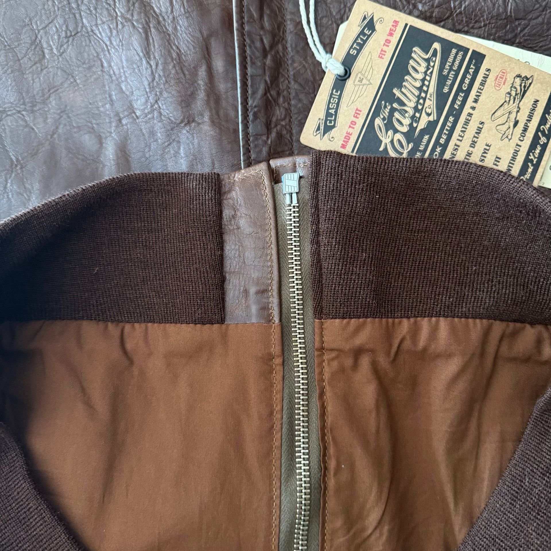 Eastman Leather Clothing Eastman Vegan Horsehide A2 Flight Jacket Size US M / EU 48-50 / 2 - 7 Thumbnail