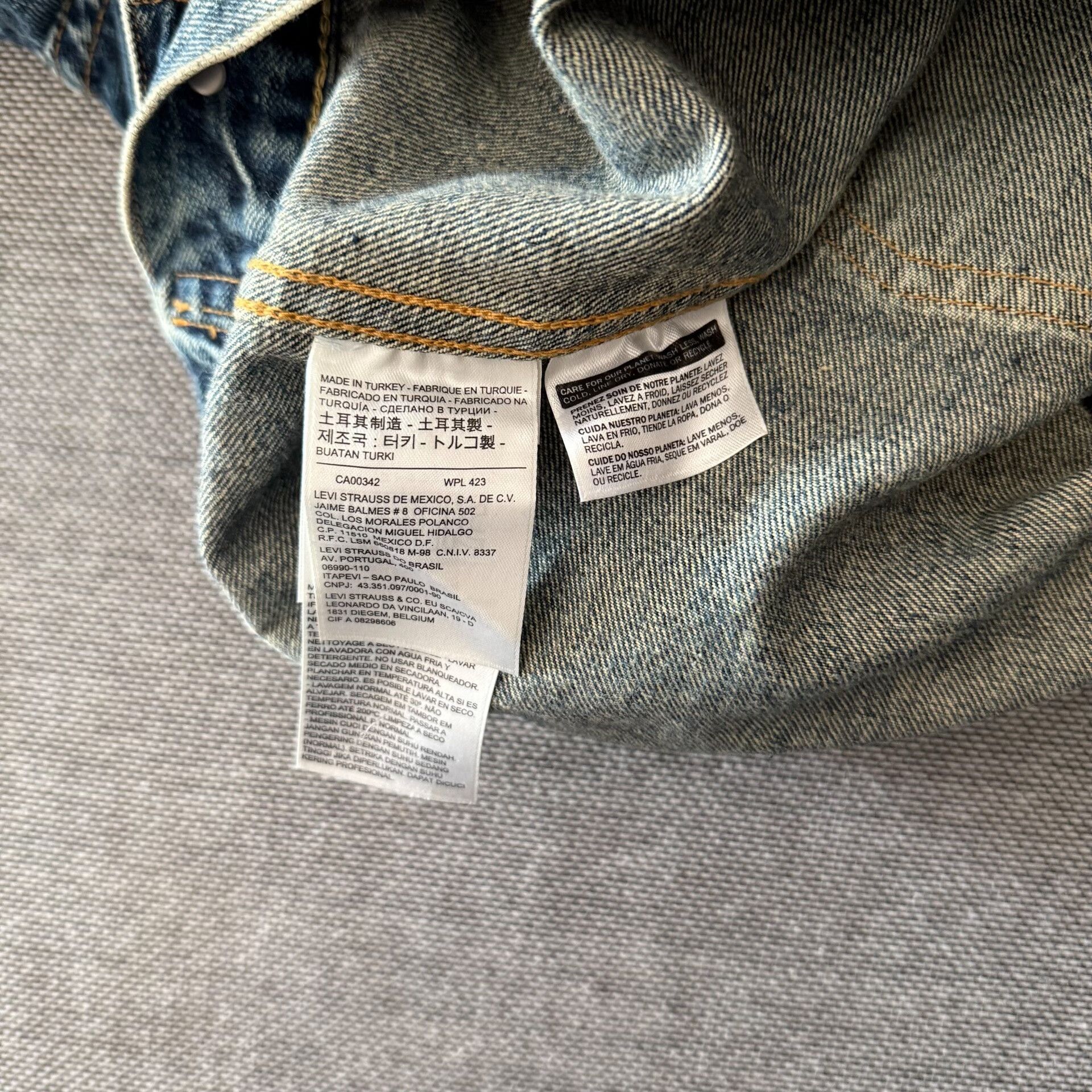 LVC Levi's LVC507xx Washed Denim Jacket Size US M / EU 48-50 / 2 - 9 Thumbnail