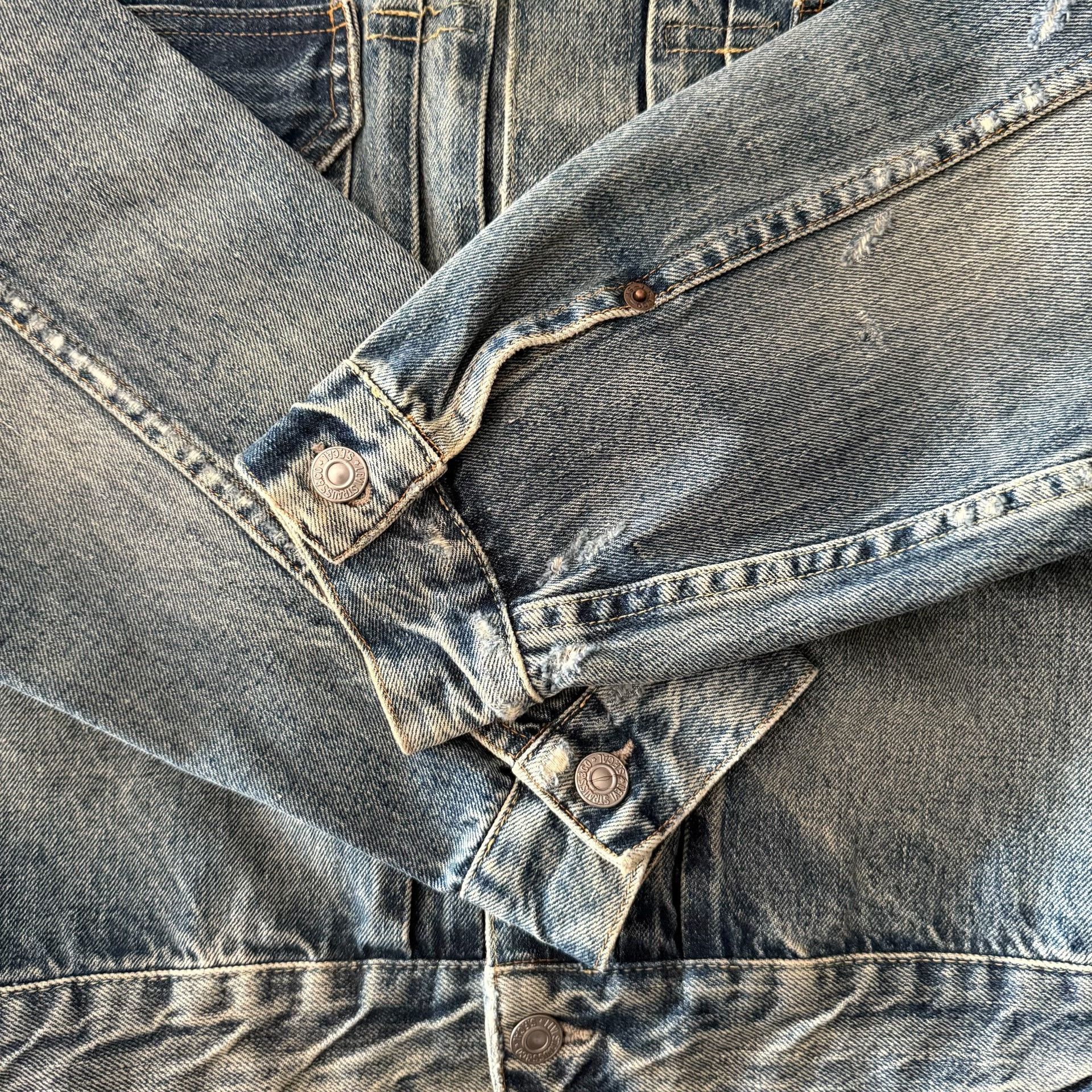 LVC Levi's LVC507xx Washed Denim Jacket Size US M / EU 48-50 / 2 - 5 Thumbnail