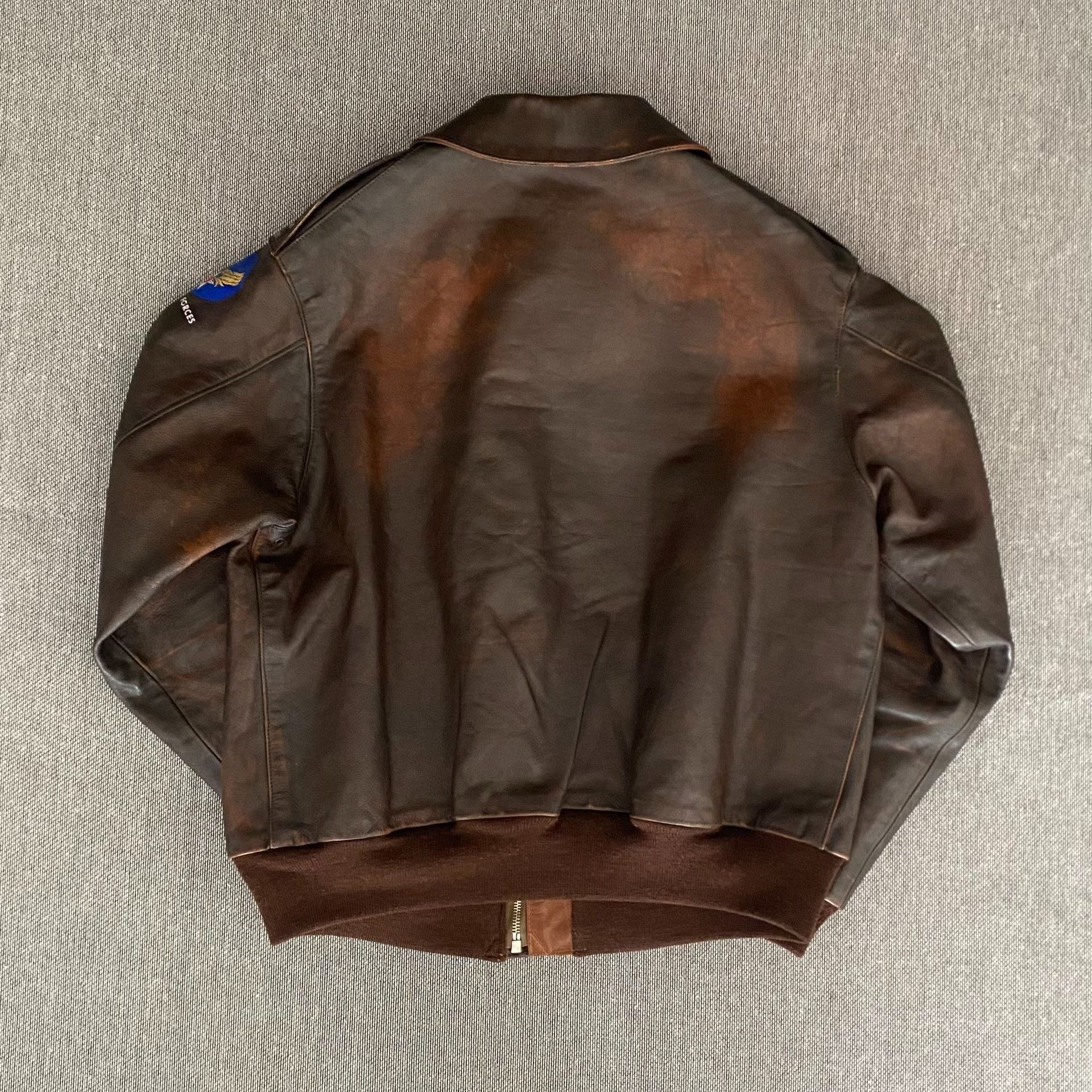 Eastman Leather Clothing Eastman Distressed Horsehide A2 Flight Jacket Size US M / EU 48-50 / 2 - 2 Thumbnail