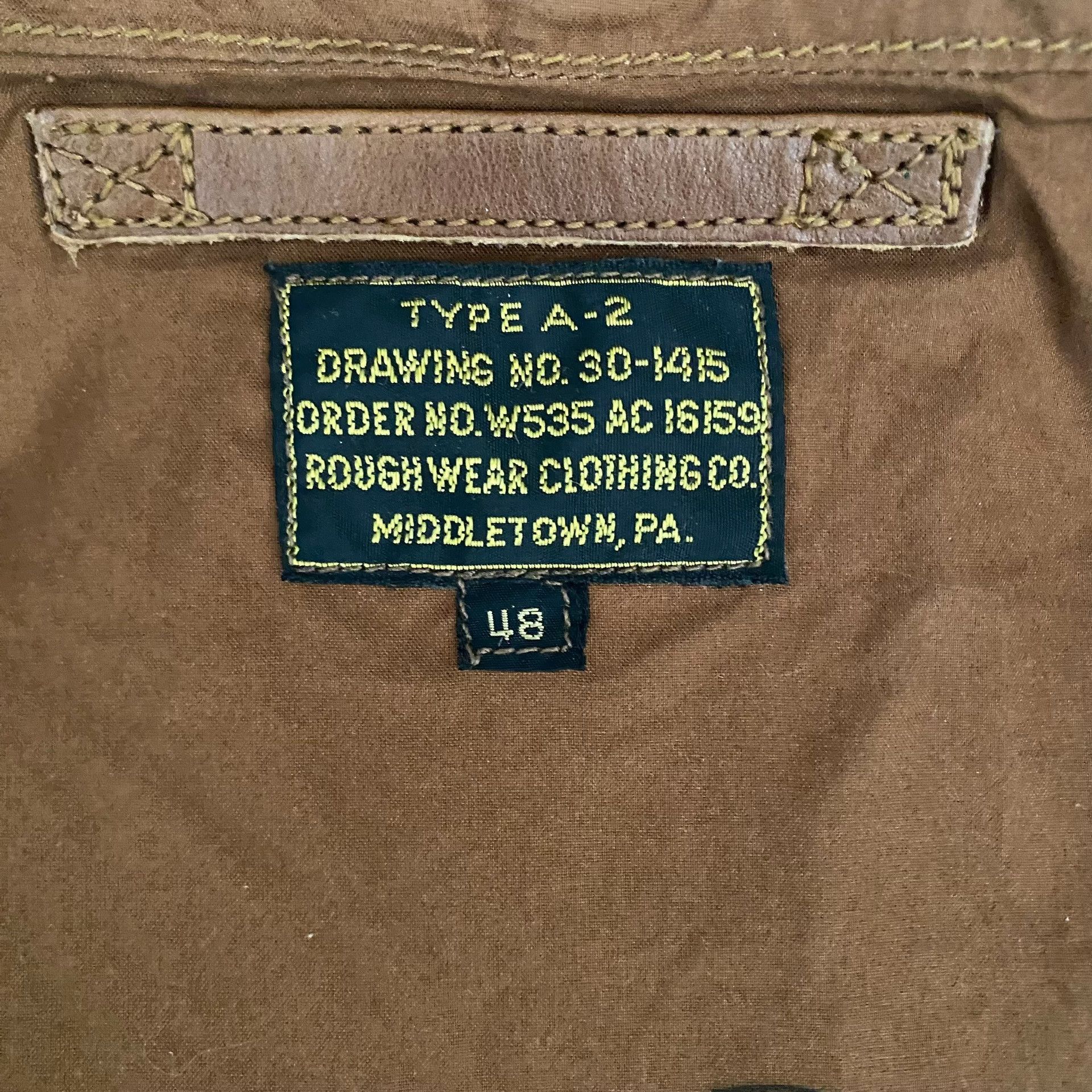 Eastman Leather Clothing Eastman Distressed Horsehide A2 Flight Jacket Size US M / EU 48-50 / 2 - 3 Thumbnail