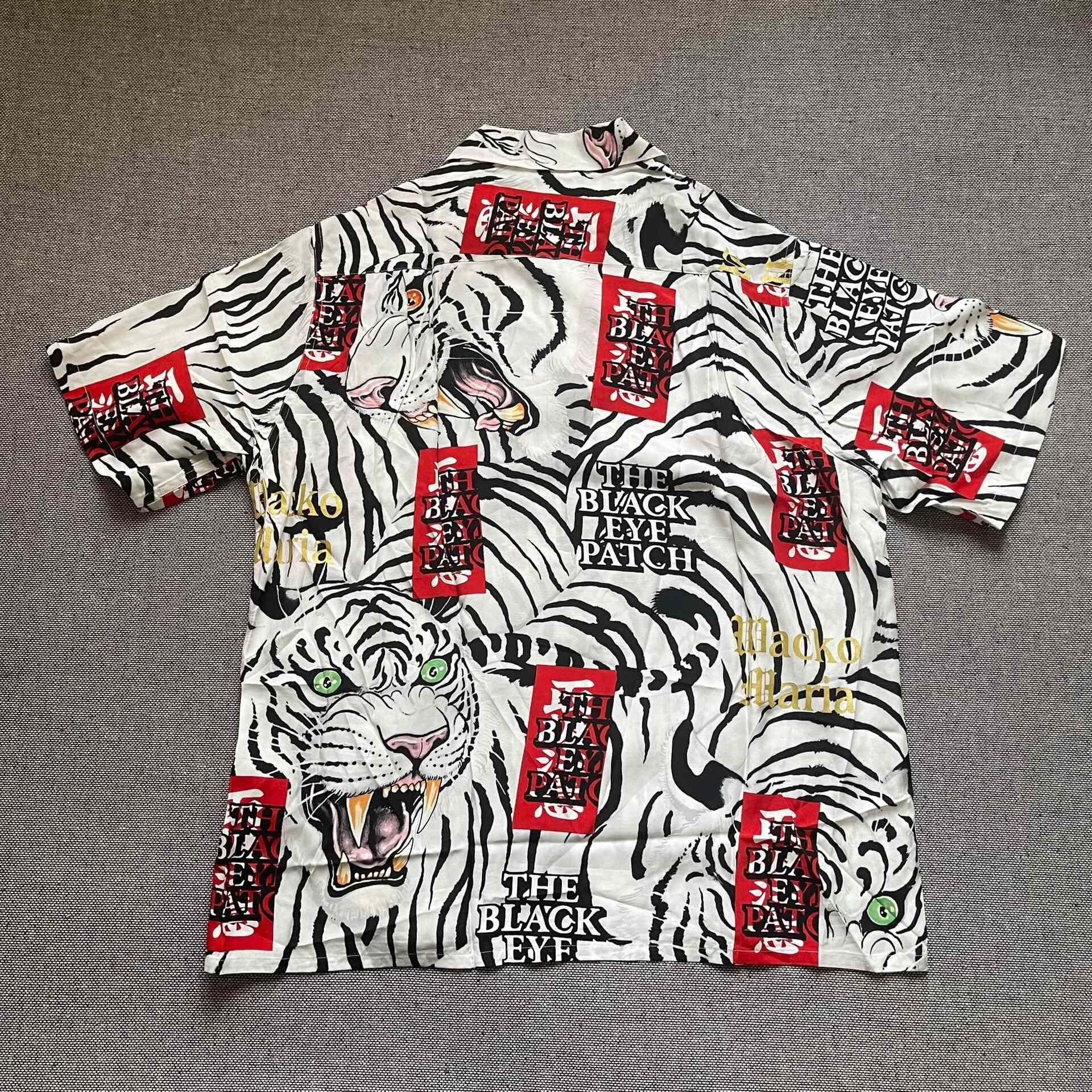 Wacko Maria Wacko Maria x Tim Lehi White Tiger Hawaiian Shirt Size US M / EU 48-50 / 2 - 2 Thumbnail
