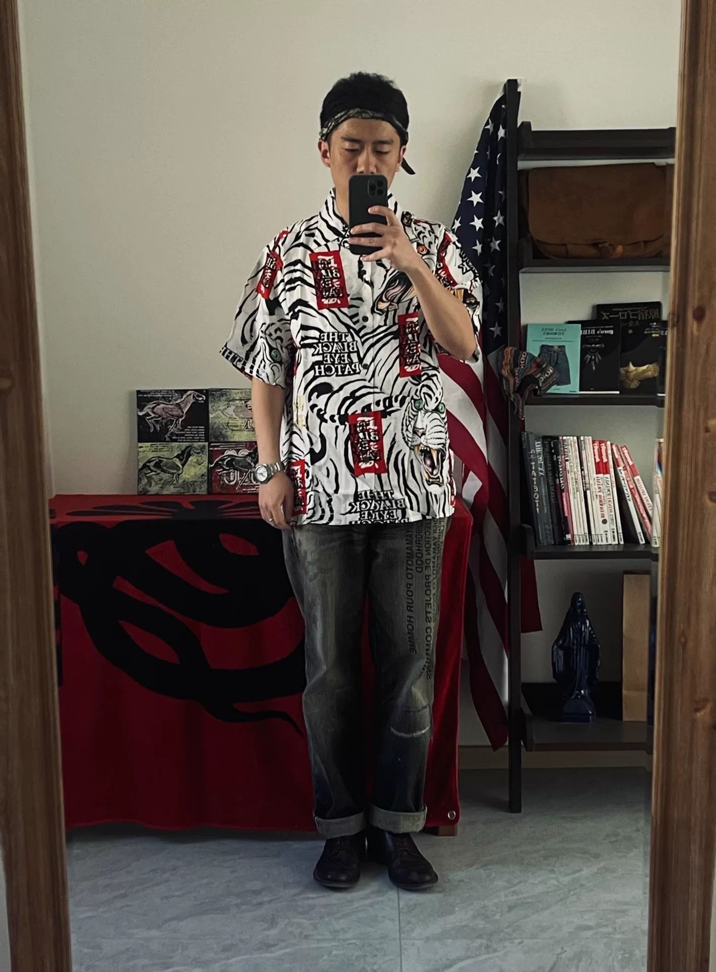 Wacko Maria Wacko Maria x Tim Lehi White Tiger Hawaiian Shirt Size US M / EU 48-50 / 2 - 3 Thumbnail