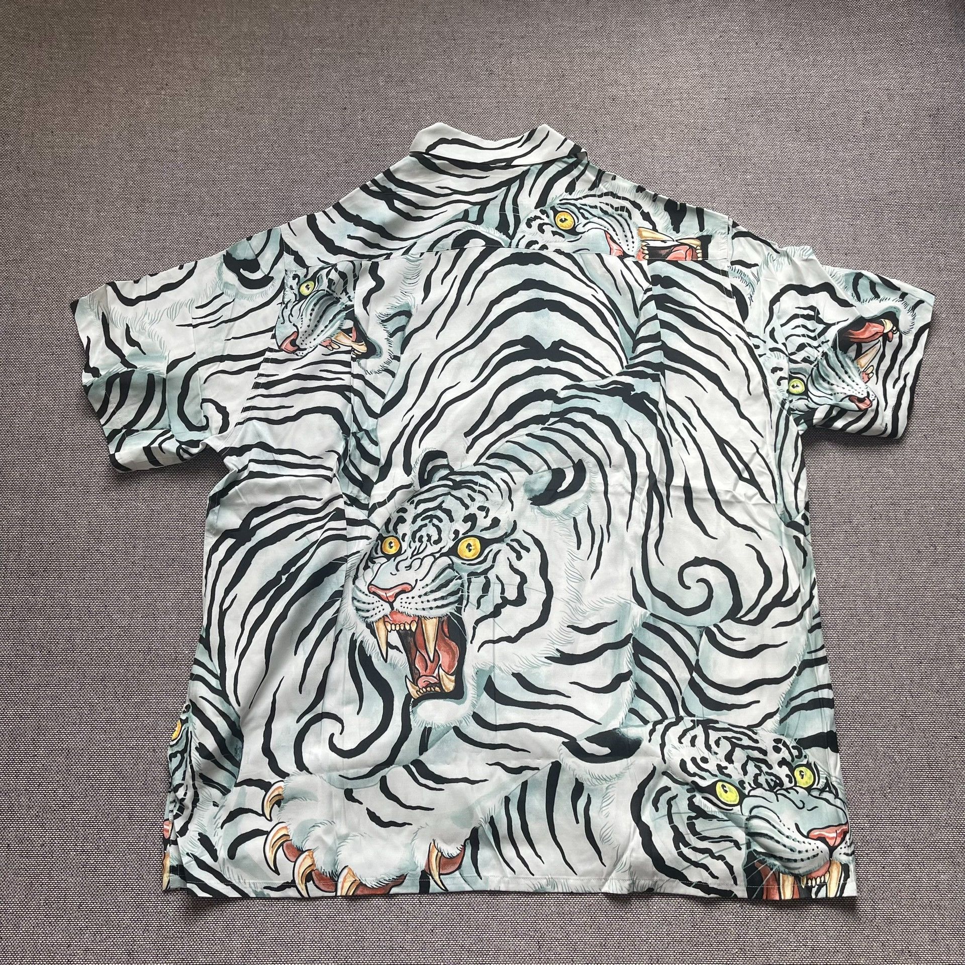Wacko Maria Wacko Maria x Tim Lehi Tiger Hawaiian Shirt Size US XL / EU 56 / 4 - 2 Thumbnail