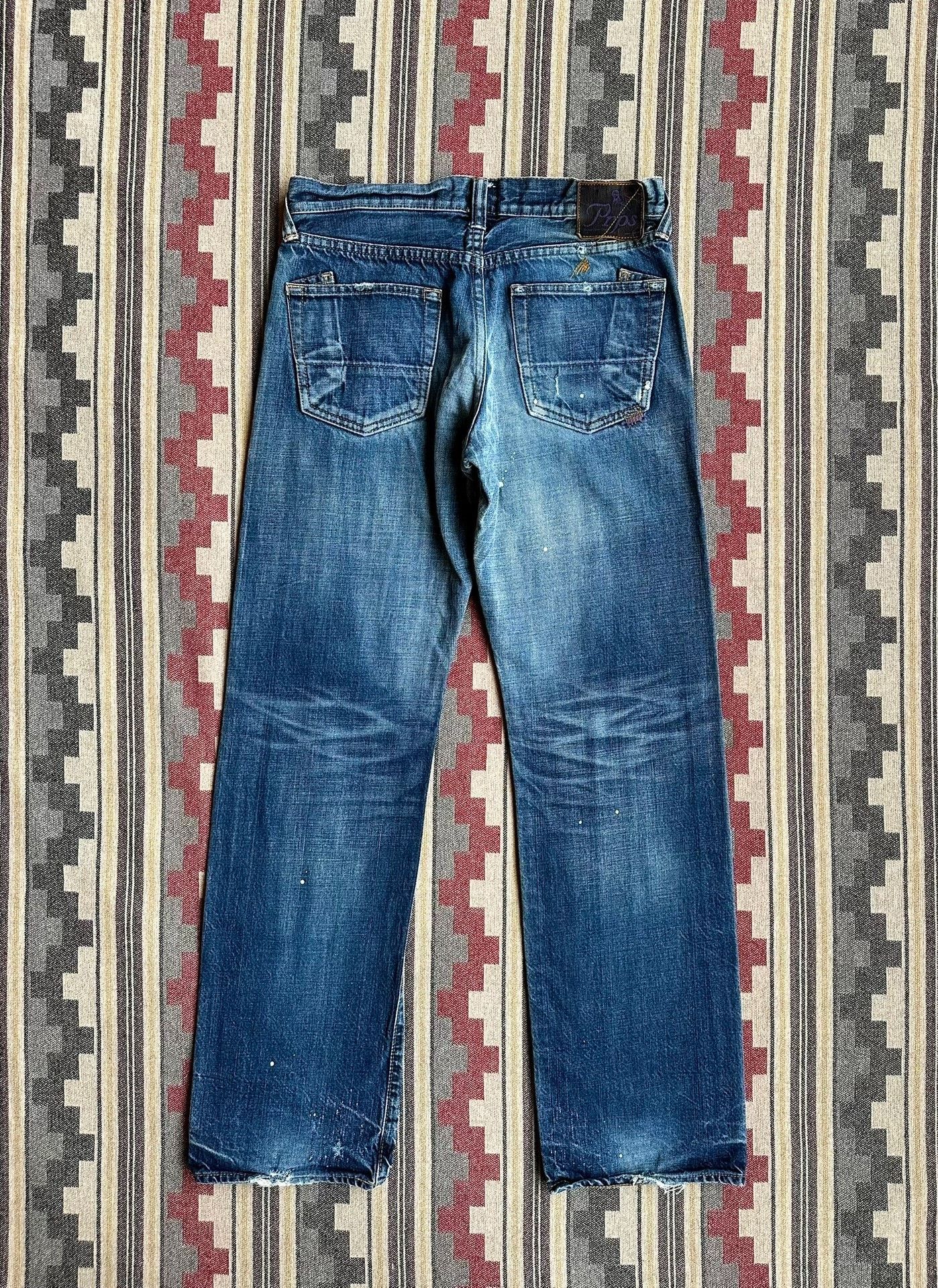 Prps Prps P47P09X Patch Distressed Denim Jeans Size US 30 / EU 46 - 2 Thumbnail