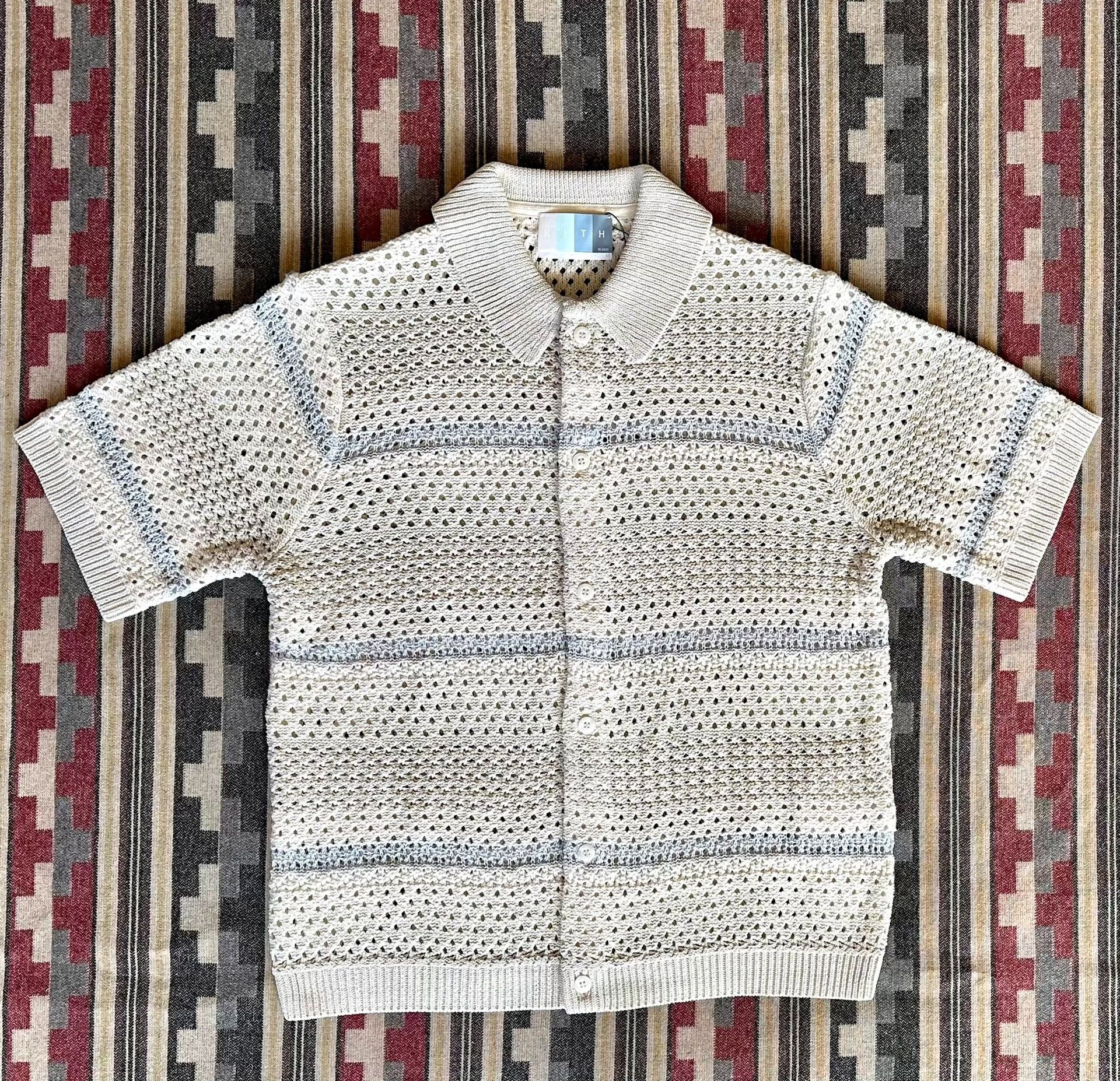 Kith KITH Thompson Crochet Short Sleeve Buttondown Size US S / EU 44-46 / 1 - 2 Thumbnail