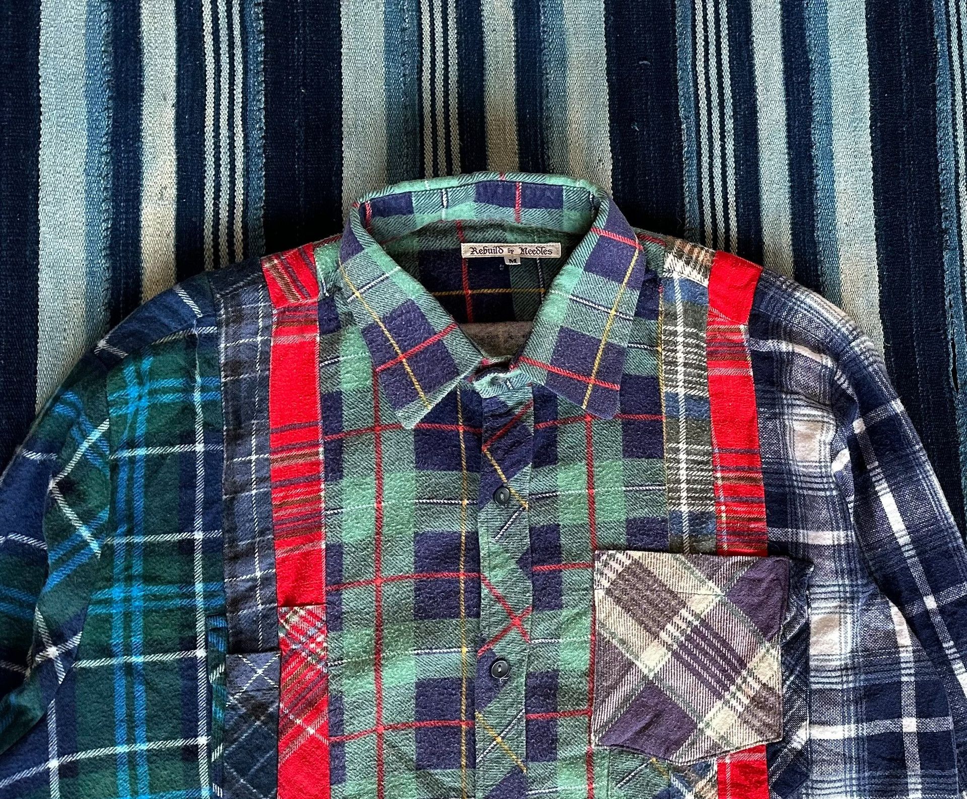 Needles Rebuild By Needles Ribon Wide Flannel Shirt Size US M / EU 48-50 / 2 - 4 Thumbnail